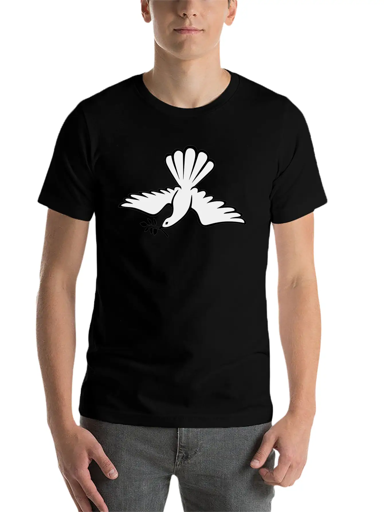 Doves Comfortable Minimalist Graphic Tee – Summer Style Essential