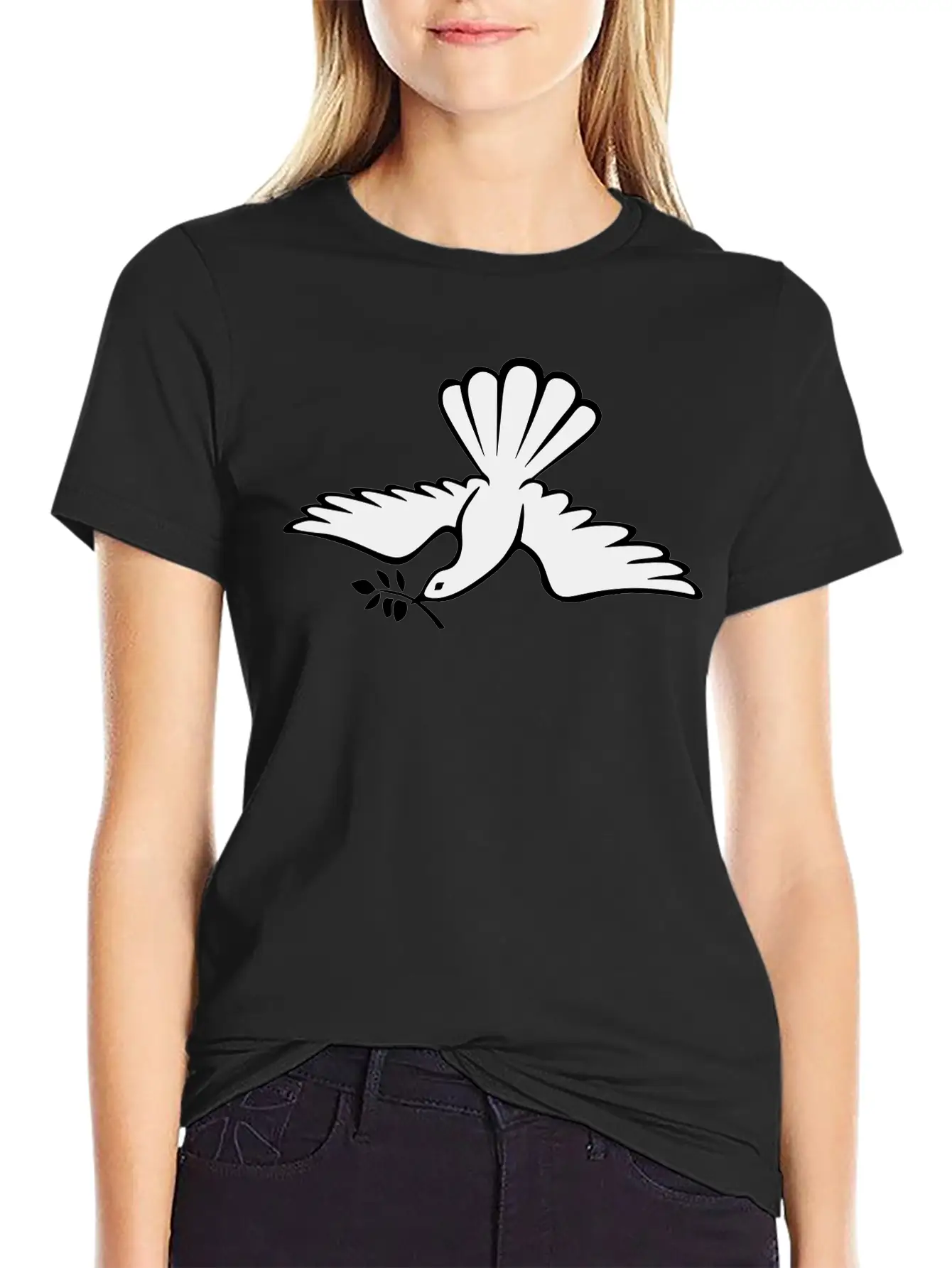 Doves Comfortable Minimalist Graphic Tee – Summer Style Essential