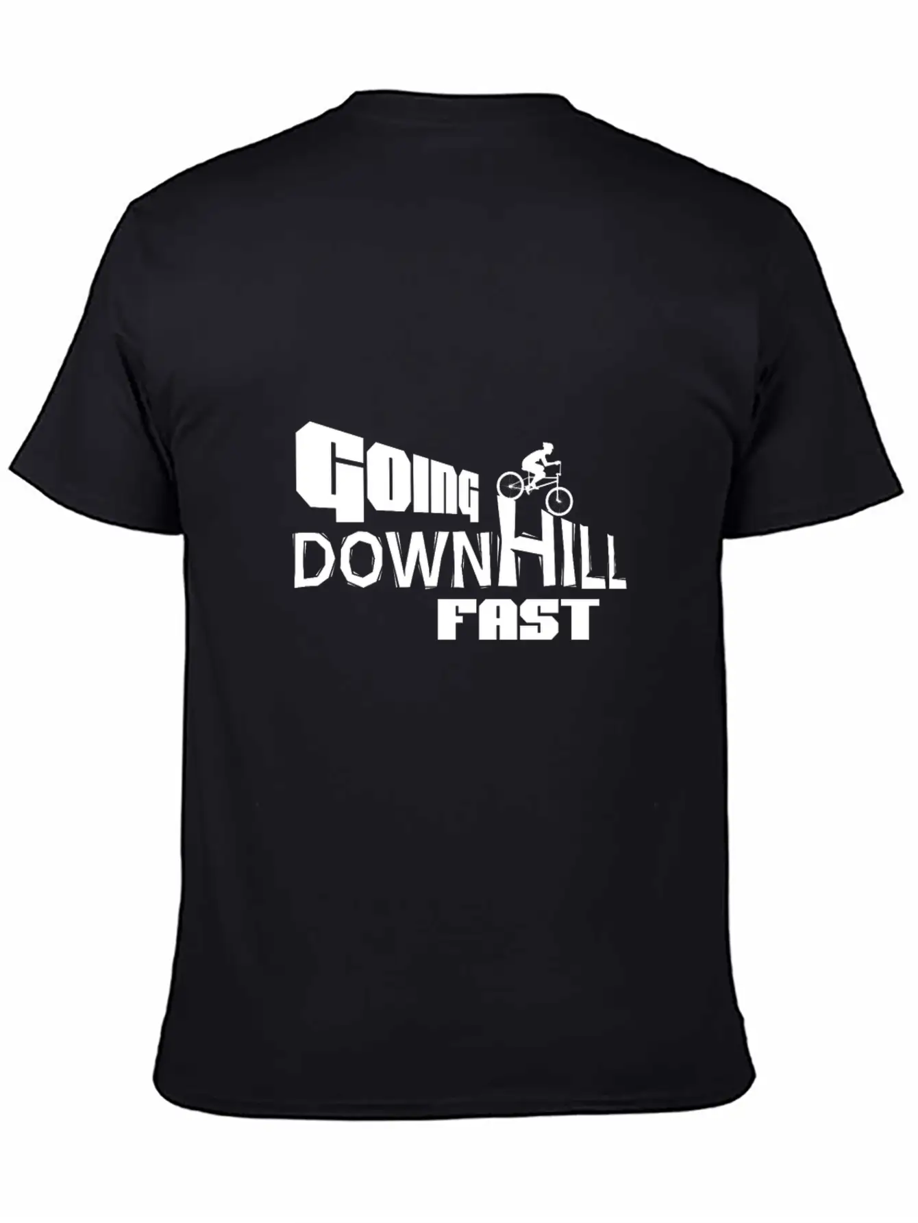 Downhill Fast! Unisex Short Sleeve Soft Cotton T-Shirt – Casual Everyday Wear