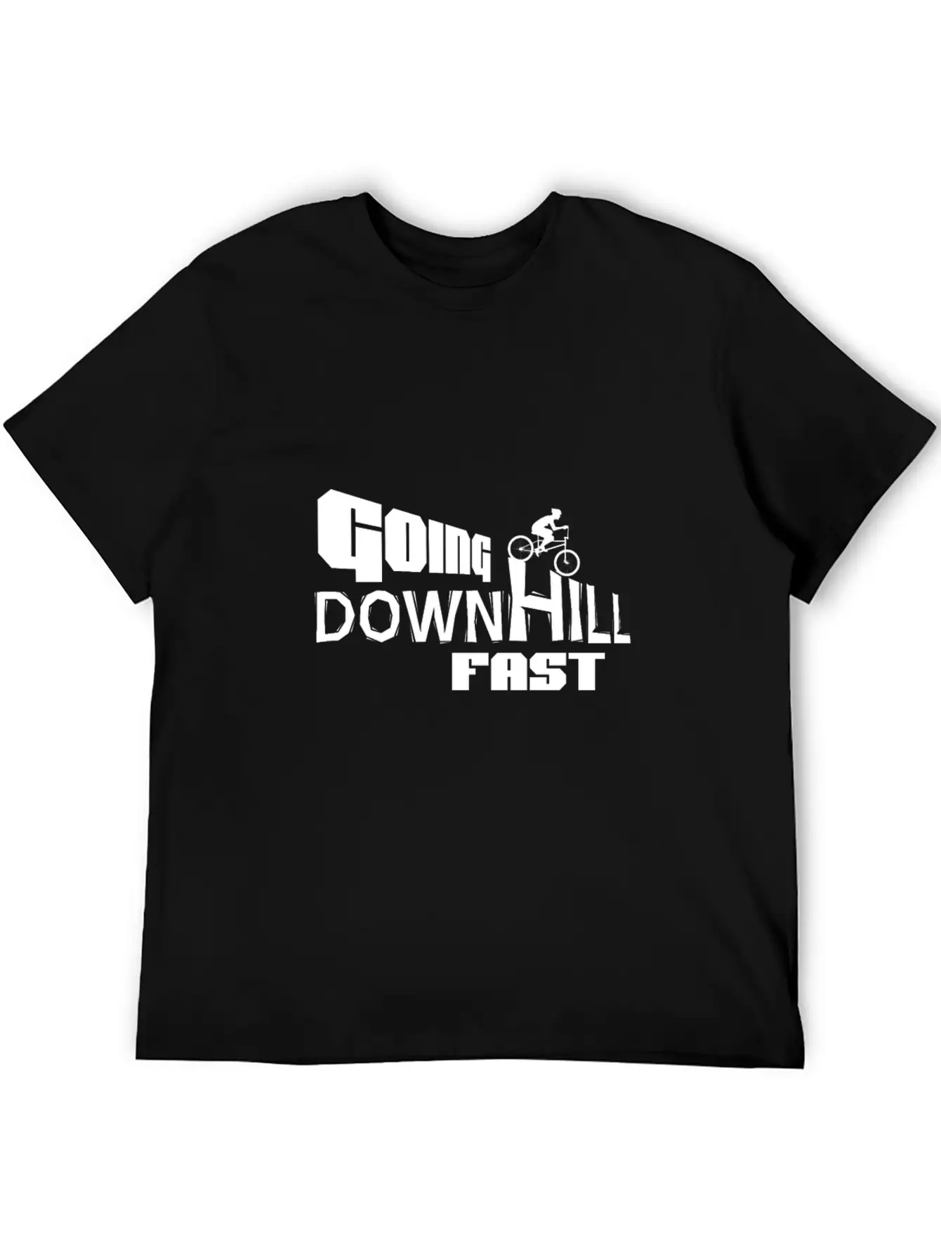 Downhill Fast! Unisex Short Sleeve Soft Cotton T-Shirt – Casual Everyday Wear