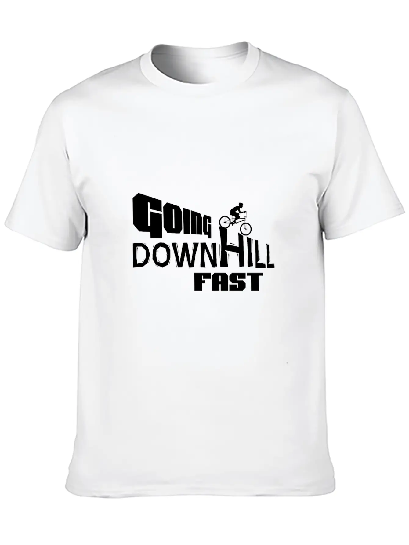 Downhill Fast! Unisex Short Sleeve Soft Cotton T-Shirt – Casual Everyday Wear