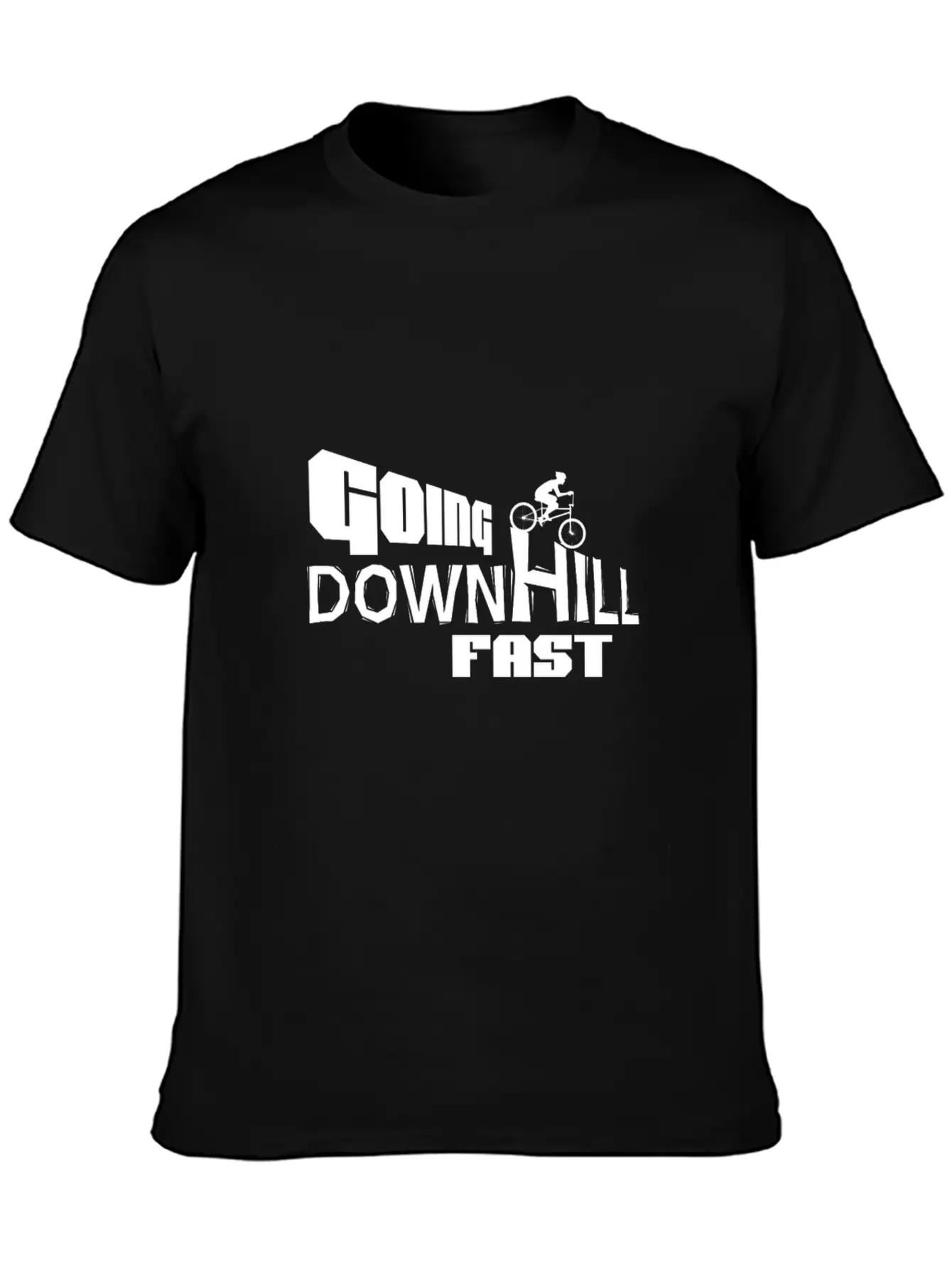 Downhill Fast! Unisex Short Sleeve Soft Cotton T-Shirt – Casual Everyday Wear