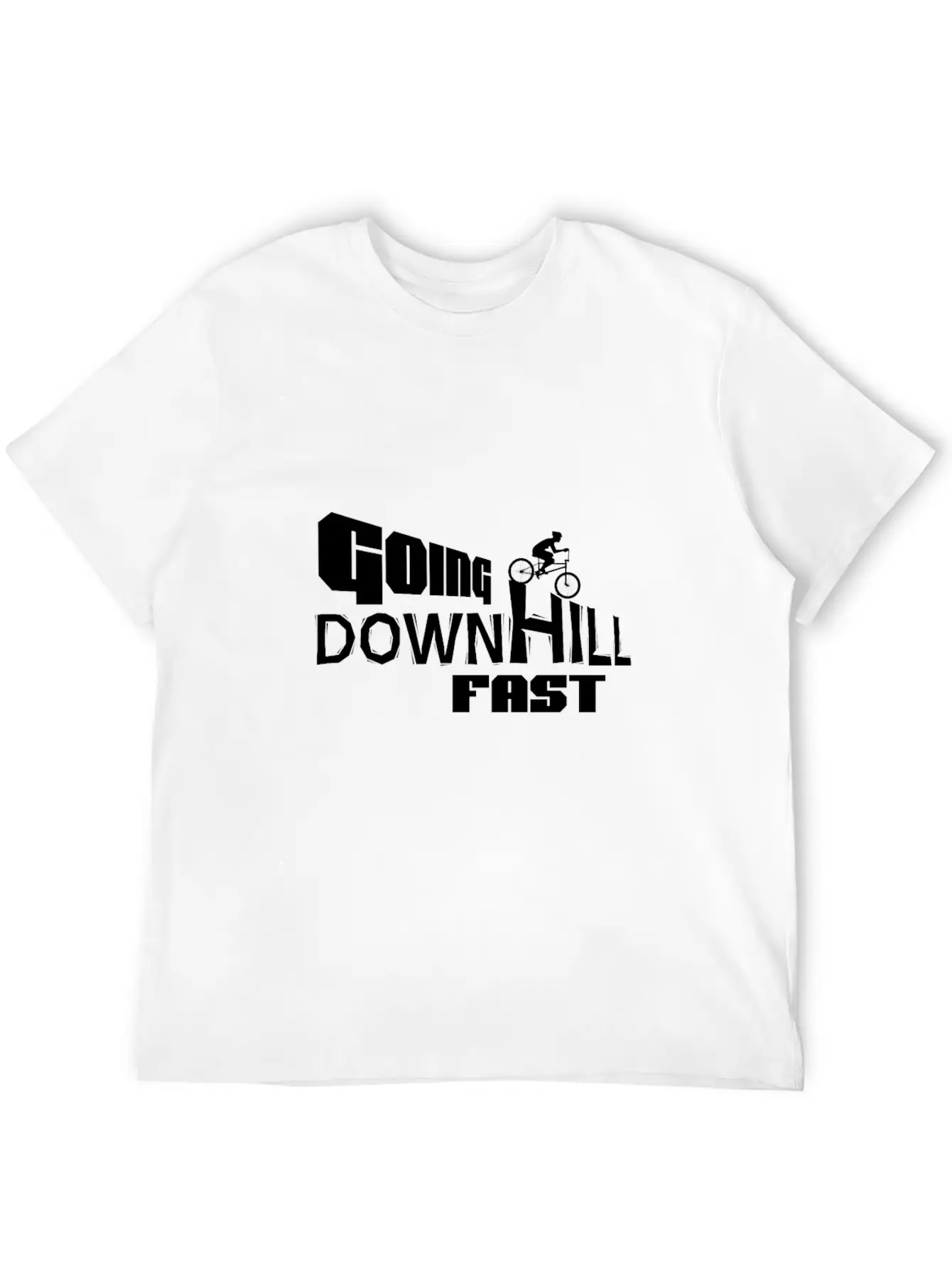 Downhill Fast! Unisex Short Sleeve Soft Cotton T-Shirt – Casual Everyday Wear