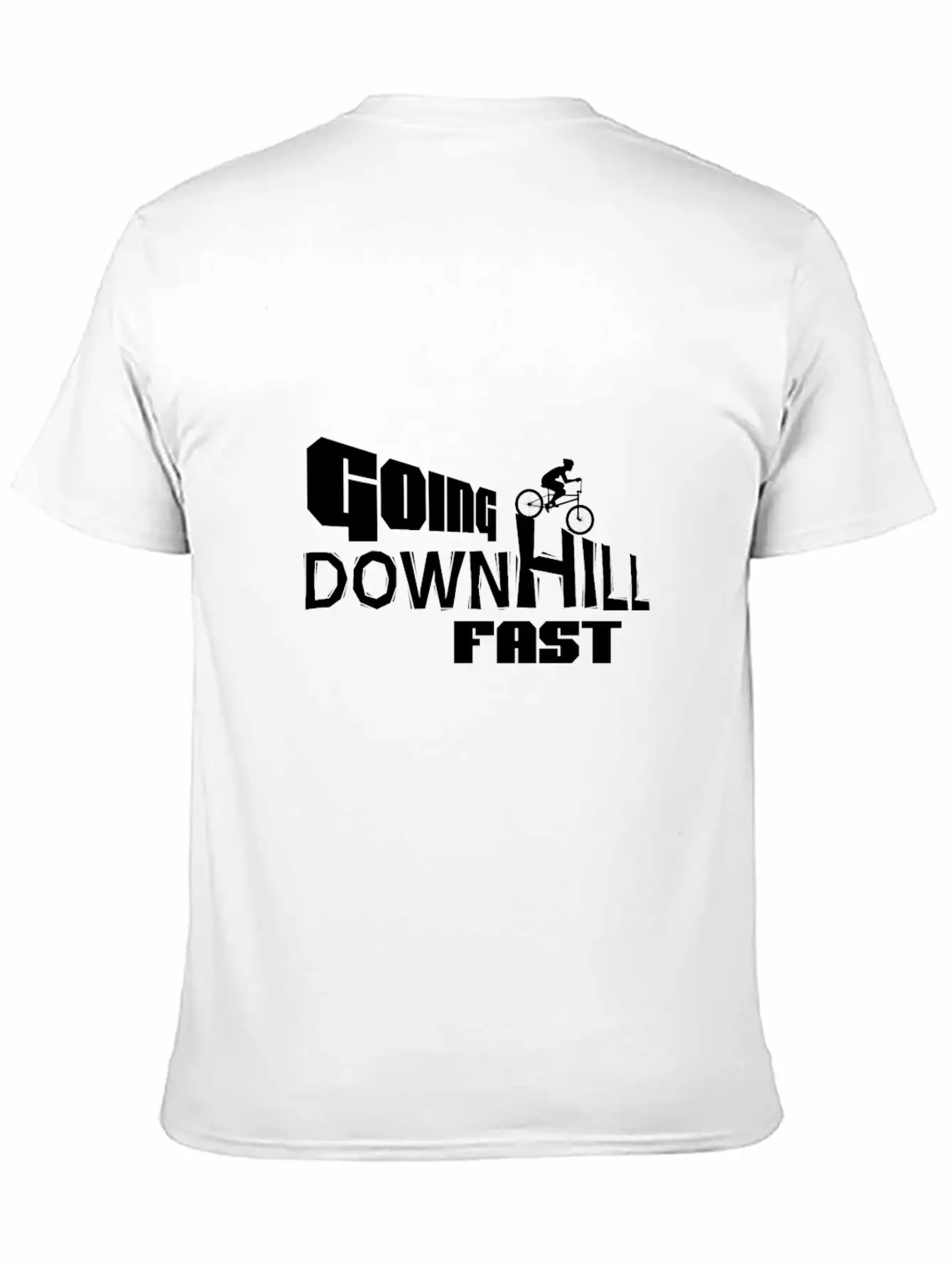 Downhill Fast! Unisex Short Sleeve Soft Cotton T-Shirt – Casual Everyday Wear