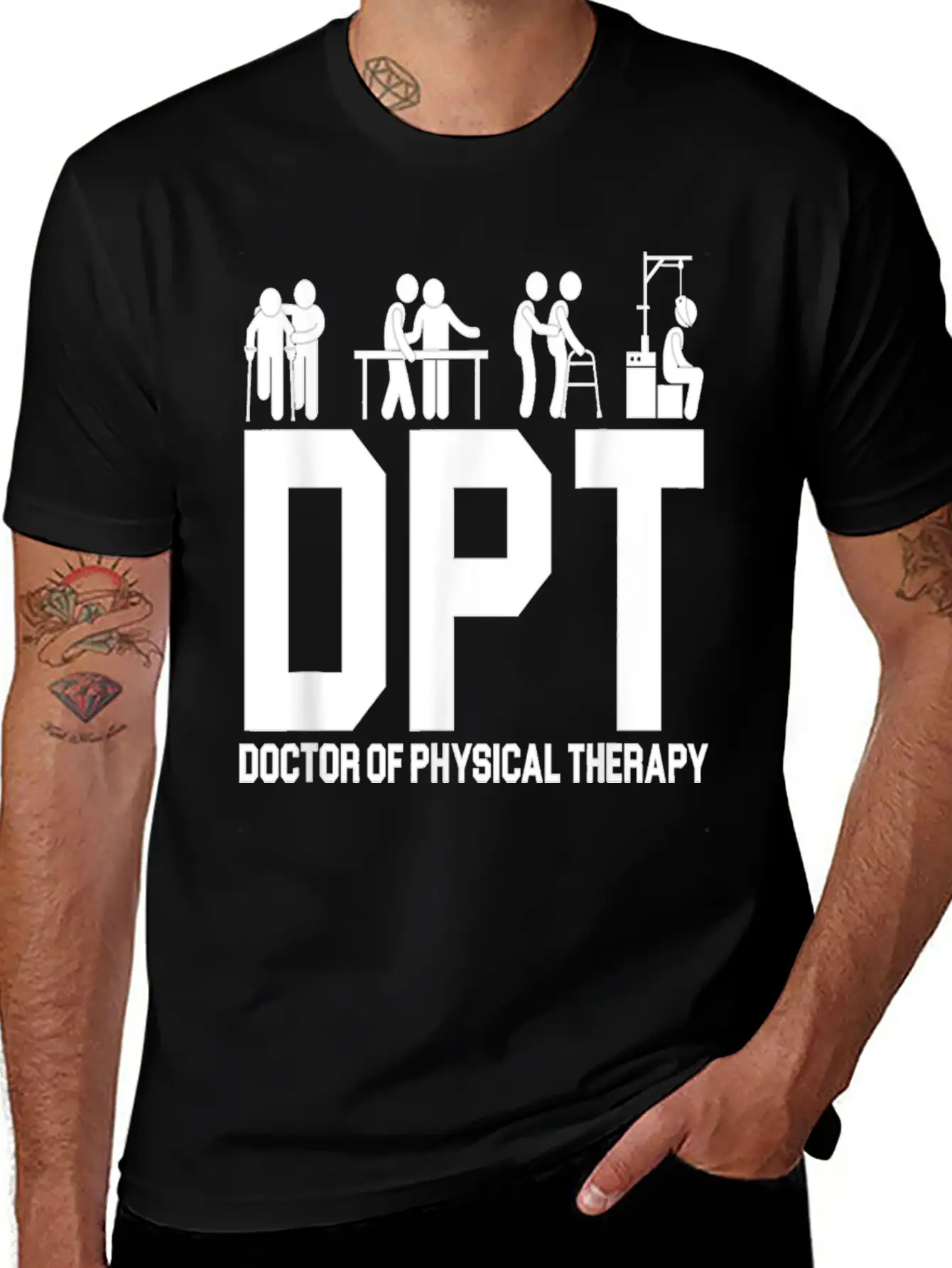 DPT Doctor Of Physical Therapy Physiotherapy Stylish Everyday T-Shirt – Unisex Basic Cotton Tee