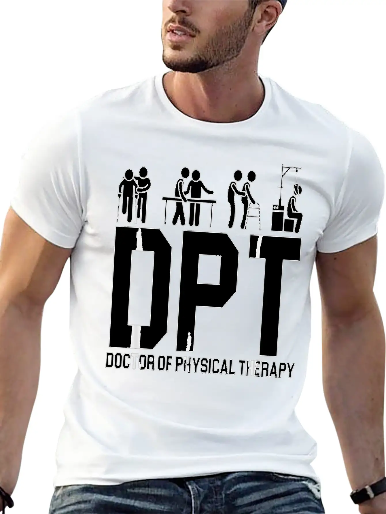 DPT Doctor Of Physical Therapy Physiotherapy Stylish Everyday T-Shirt – Unisex Basic Cotton Tee