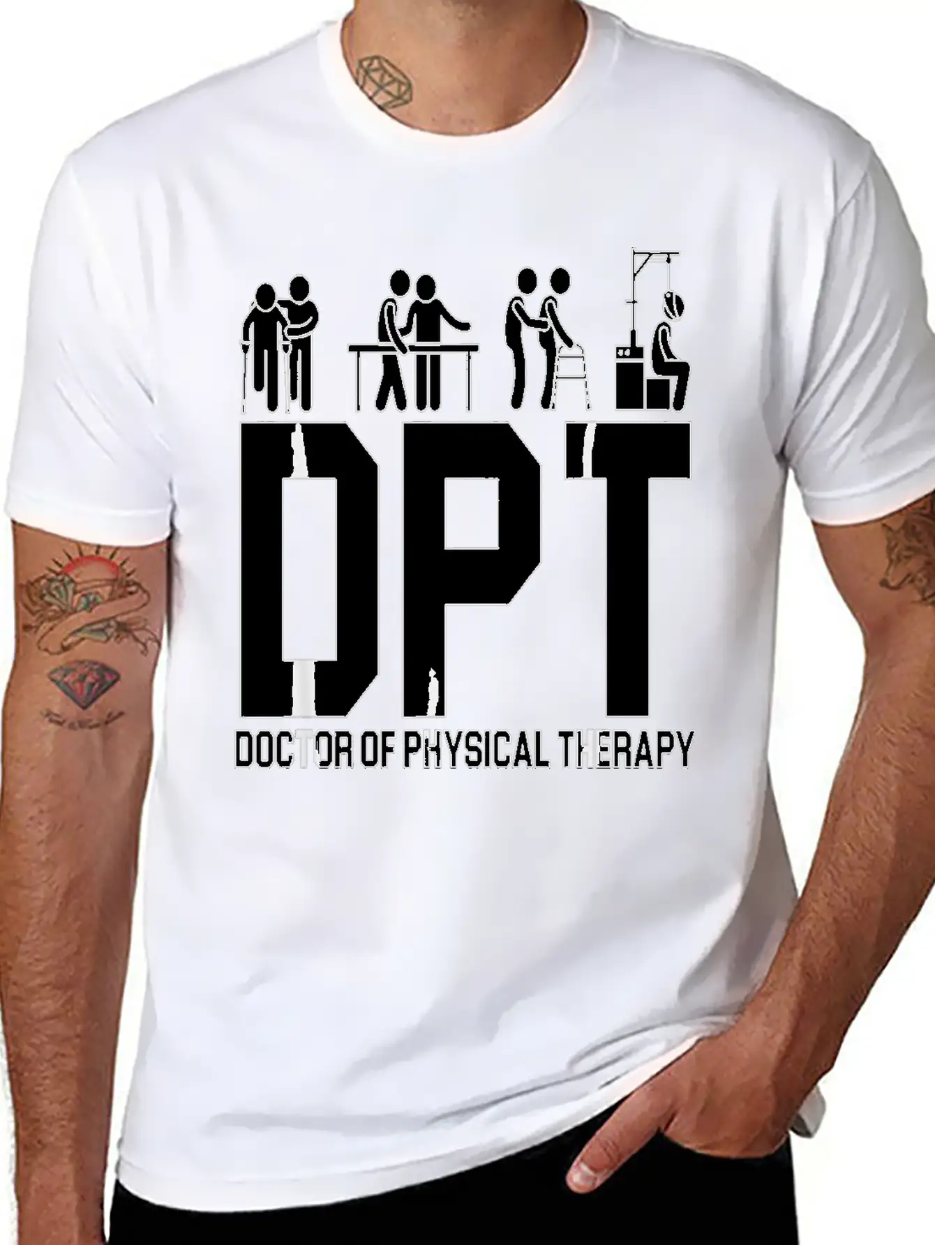 DPT Doctor Of Physical Therapy Physiotherapy Stylish Everyday T-Shirt – Unisex Basic Cotton Tee