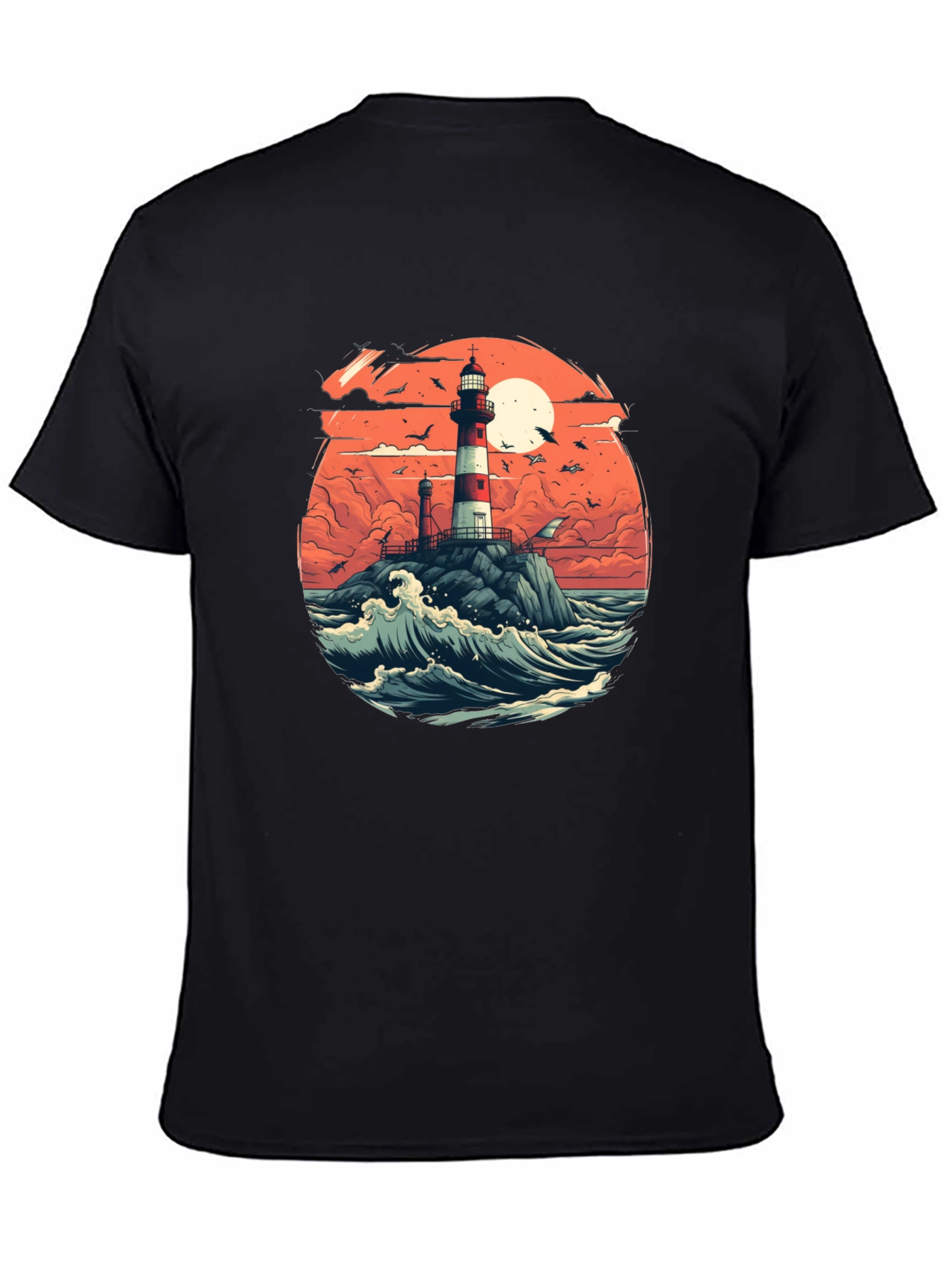 Lighthouse Graphic Tee - Coastal Style