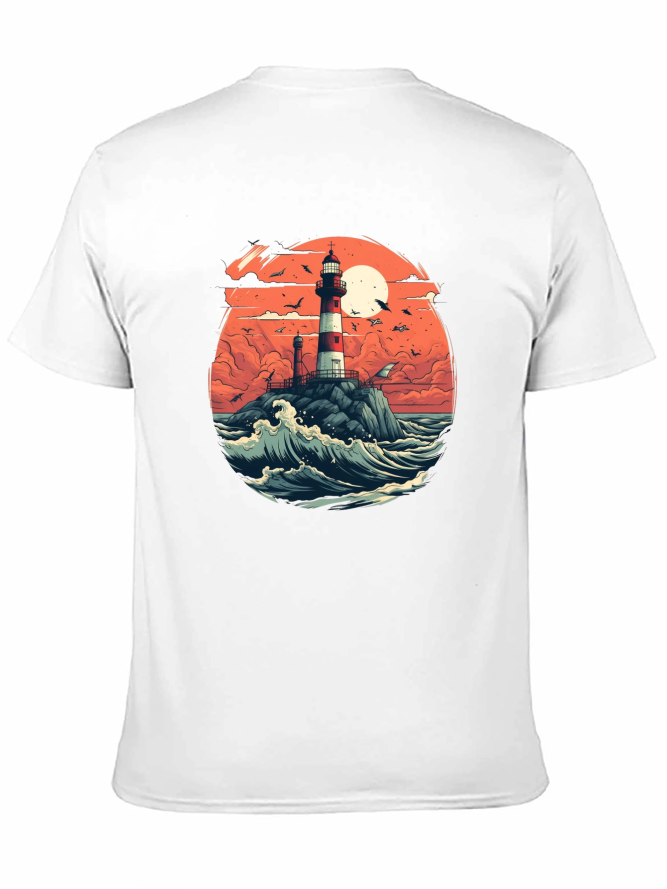 Lighthouse Graphic Tee - Coastal Style