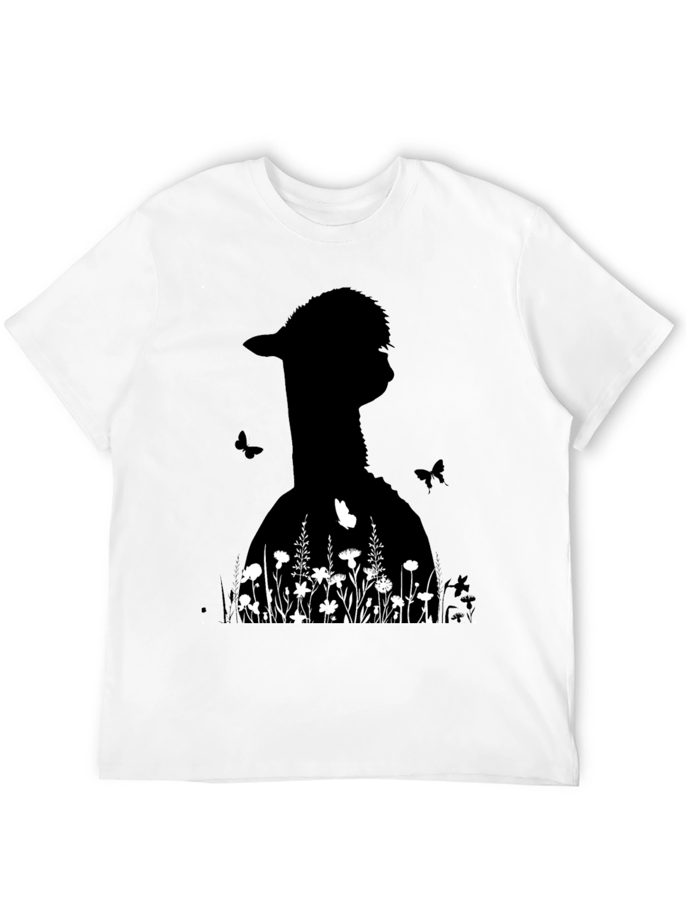 Alpaca & Floral Graphic Tee