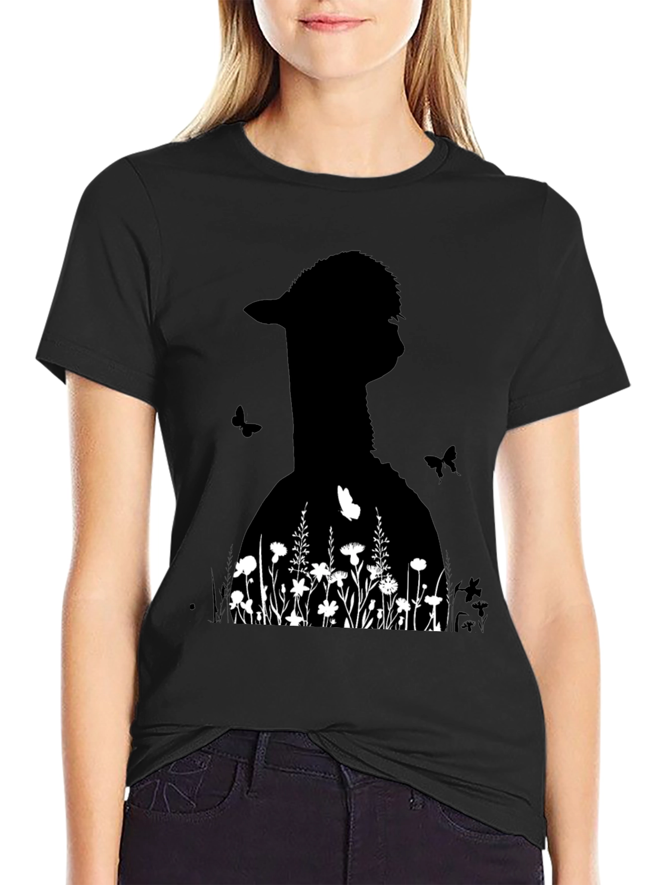 Alpaca & Floral Graphic Tee