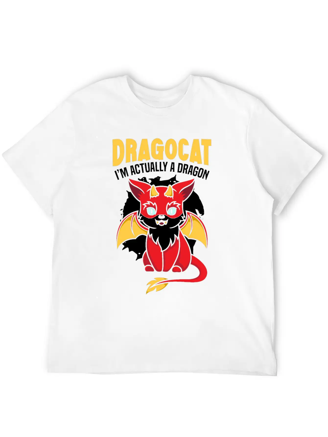 Dragocat I'm Actually A Dragon Cat Dragon Lover Comfortable Minimalist Graphic Tee – Summer Style Essential