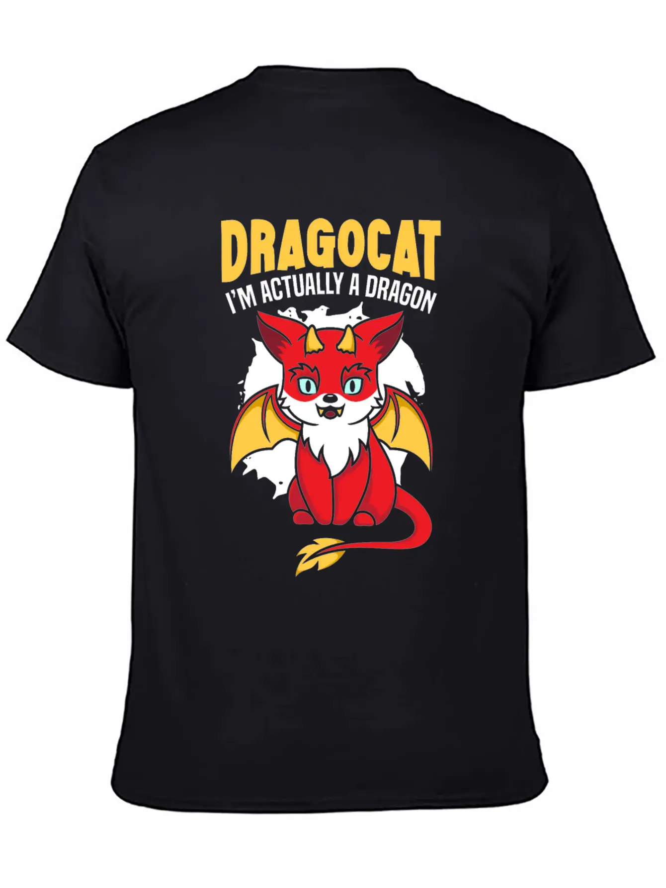 Dragocat I'm Actually A Dragon Cat Dragon Lover Comfortable Minimalist Graphic Tee – Summer Style Essential
