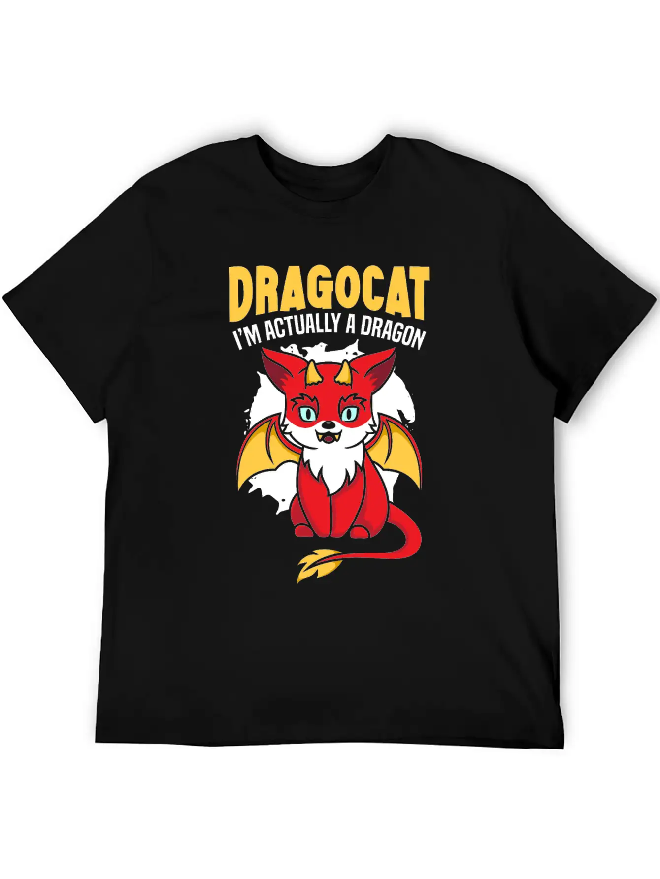Dragocat I'm Actually A Dragon Cat Dragon Lover Comfortable Minimalist Graphic Tee – Summer Style Essential