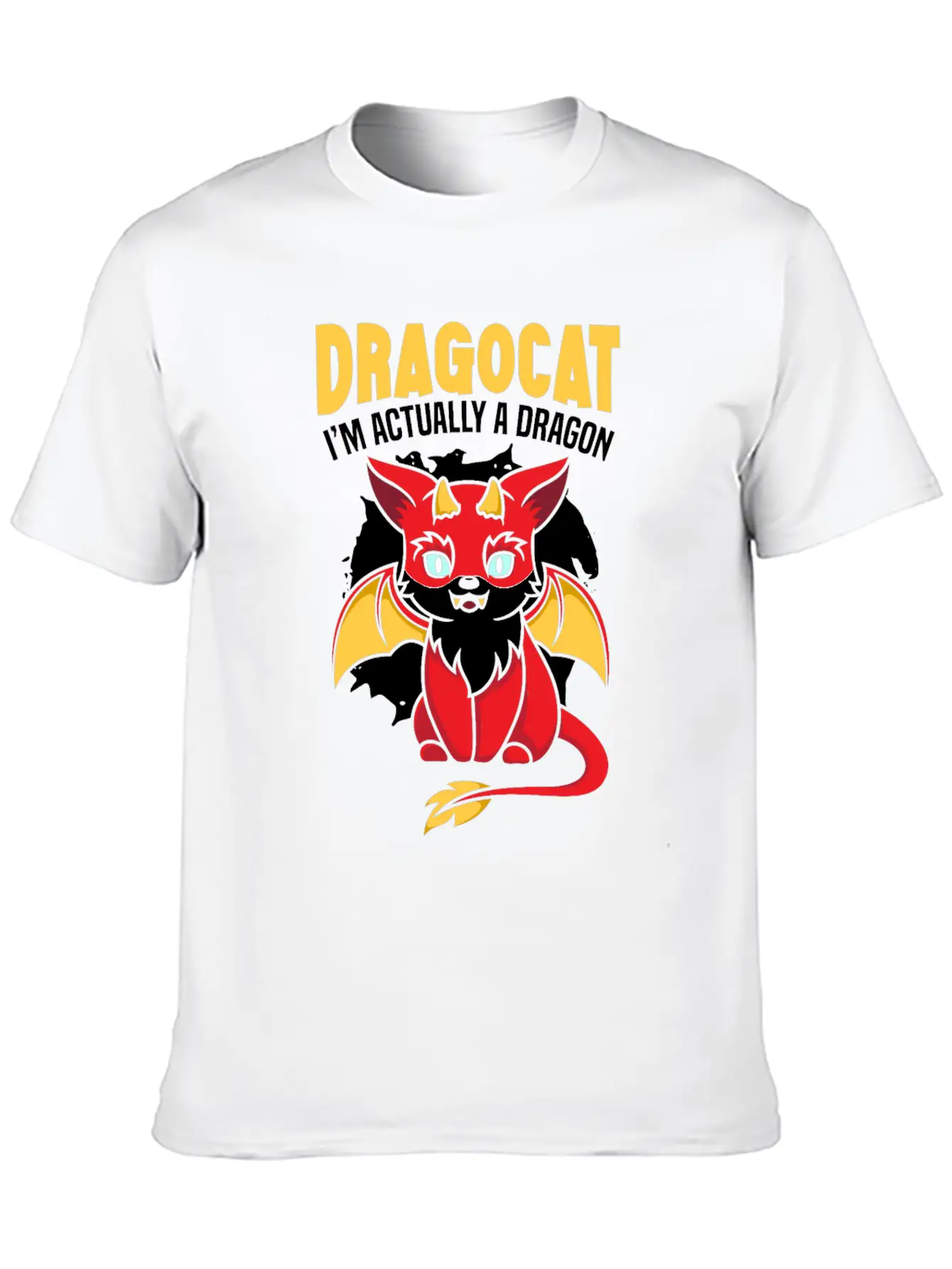 Dragocat I'm Actually A Dragon Cat Dragon Lover Comfortable Minimalist Graphic Tee – Summer Style Essential