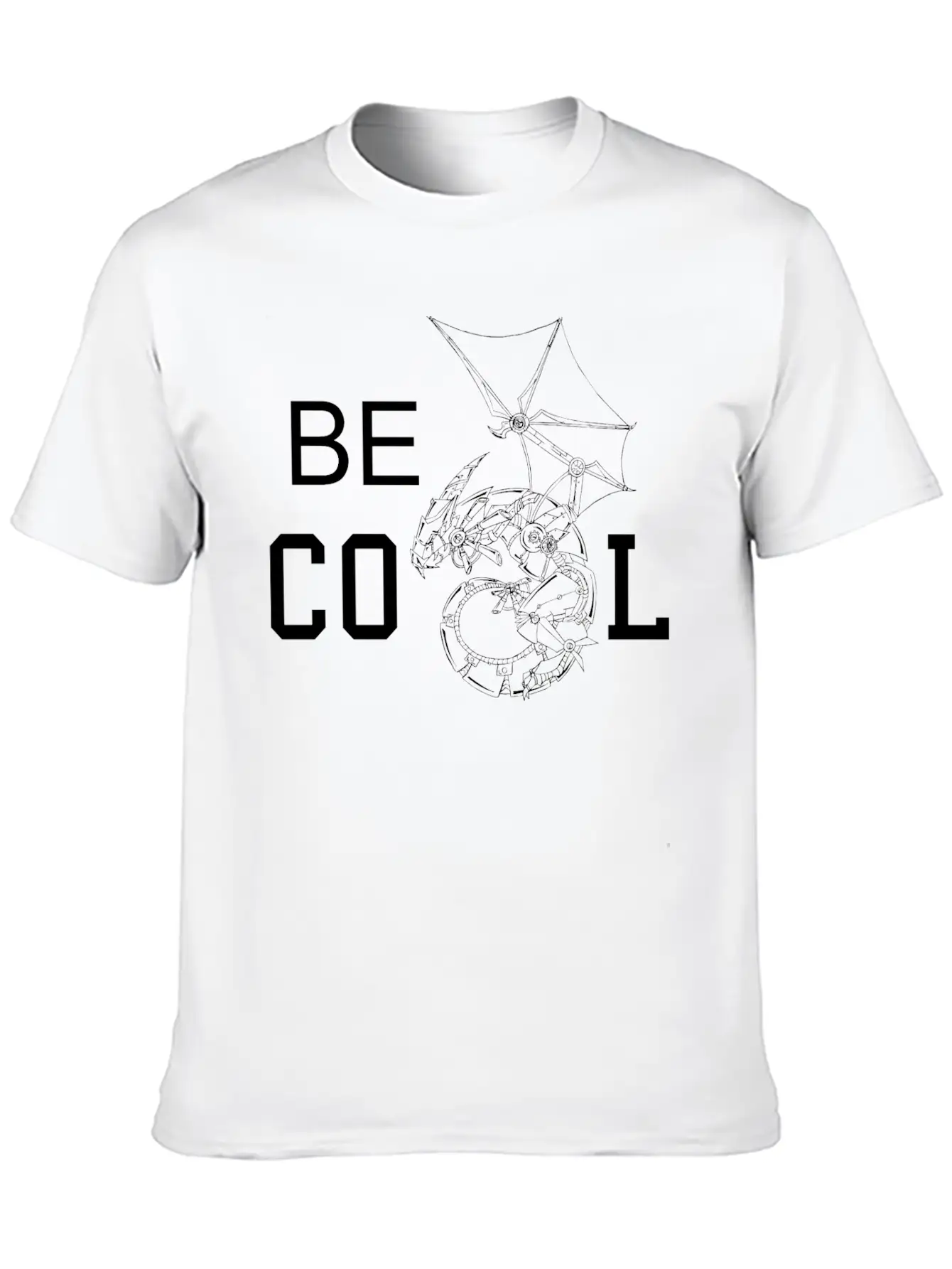 Dragon Comfortable Minimalist Graphic Tee – Summer Style Essential