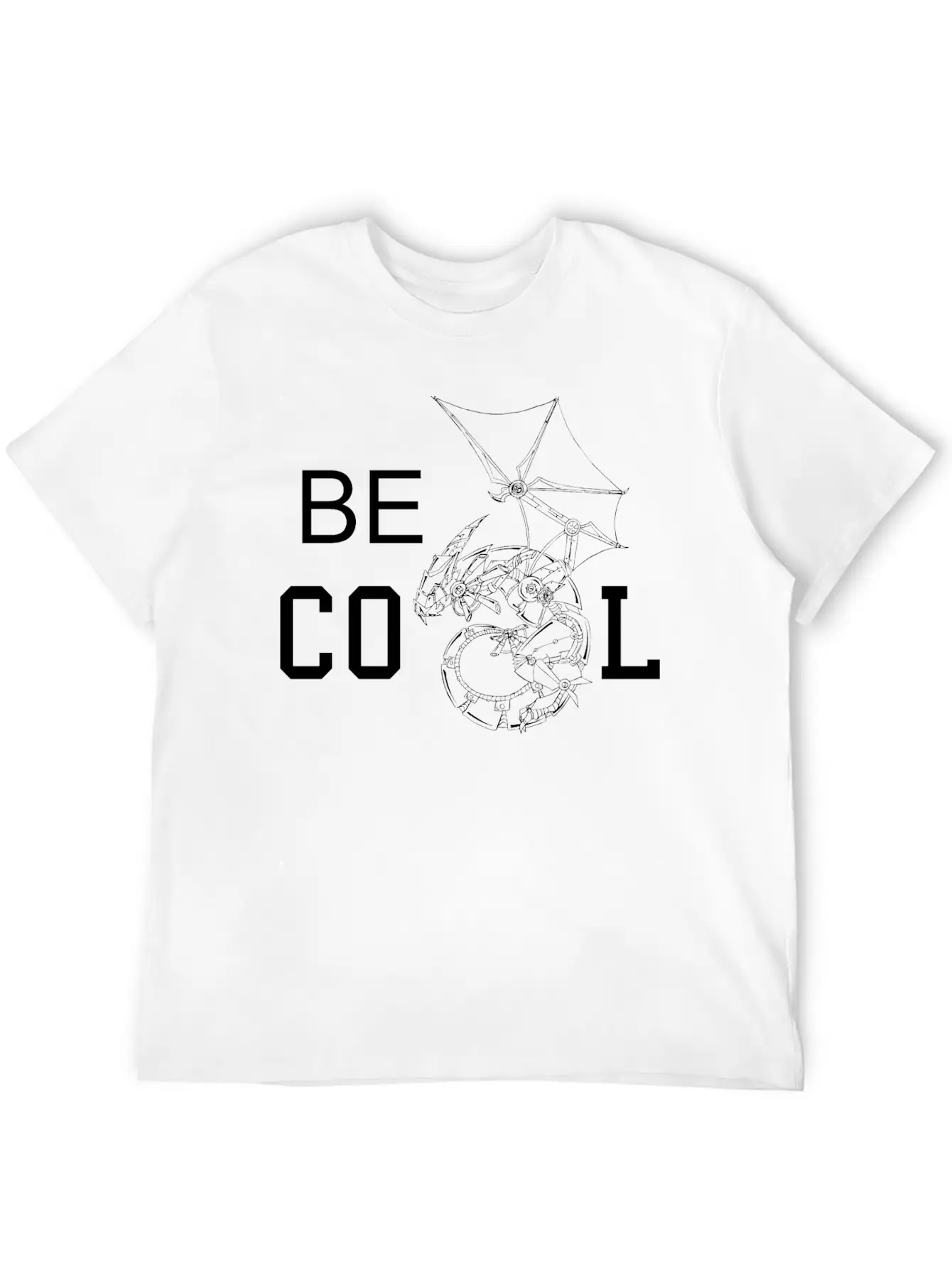 Dragon Comfortable Minimalist Graphic Tee – Summer Style Essential