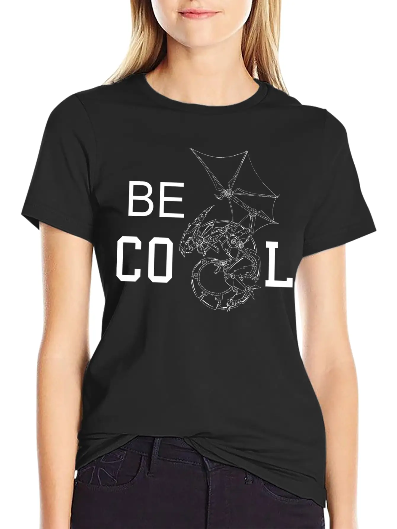 Dragon Comfortable Minimalist Graphic Tee – Summer Style Essential