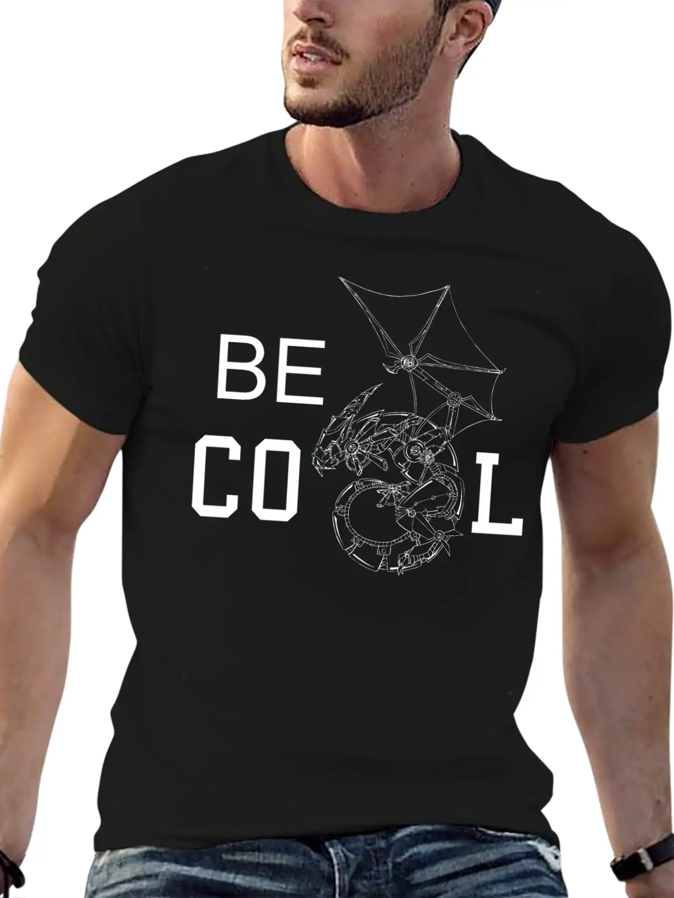 Dragon Comfortable Minimalist Graphic Tee – Summer Style Essential