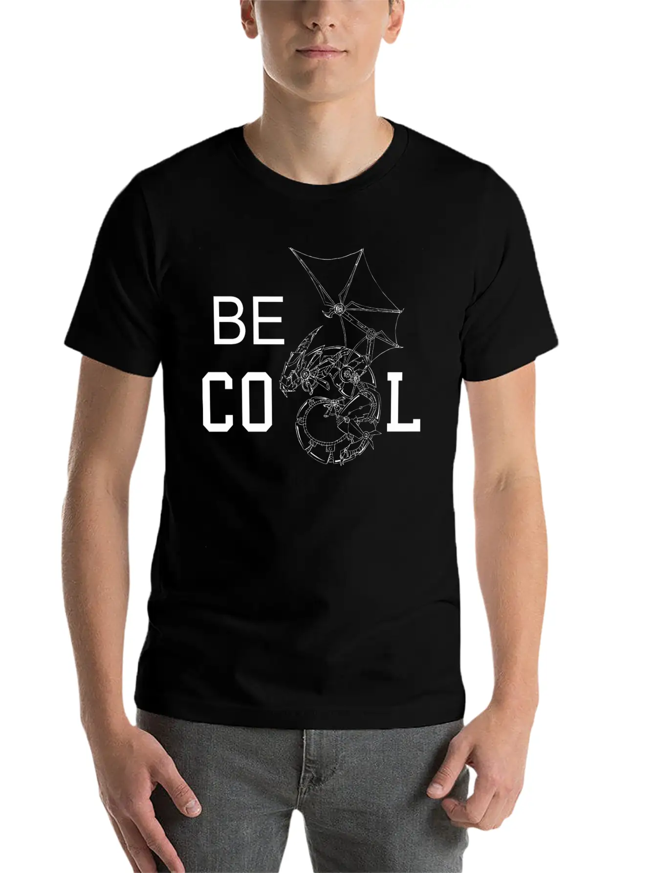 Dragon Comfortable Minimalist Graphic Tee – Summer Style Essential