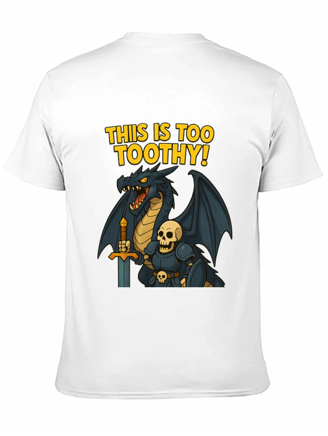 Dragon Medieval Character Stylish Everyday T-Shirt – Unisex Basic Cotton Tee