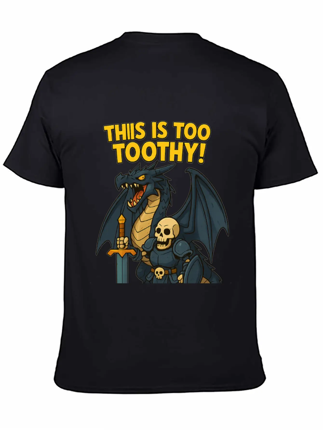 Dragon Medieval Character Stylish Everyday T-Shirt – Unisex Basic Cotton Tee