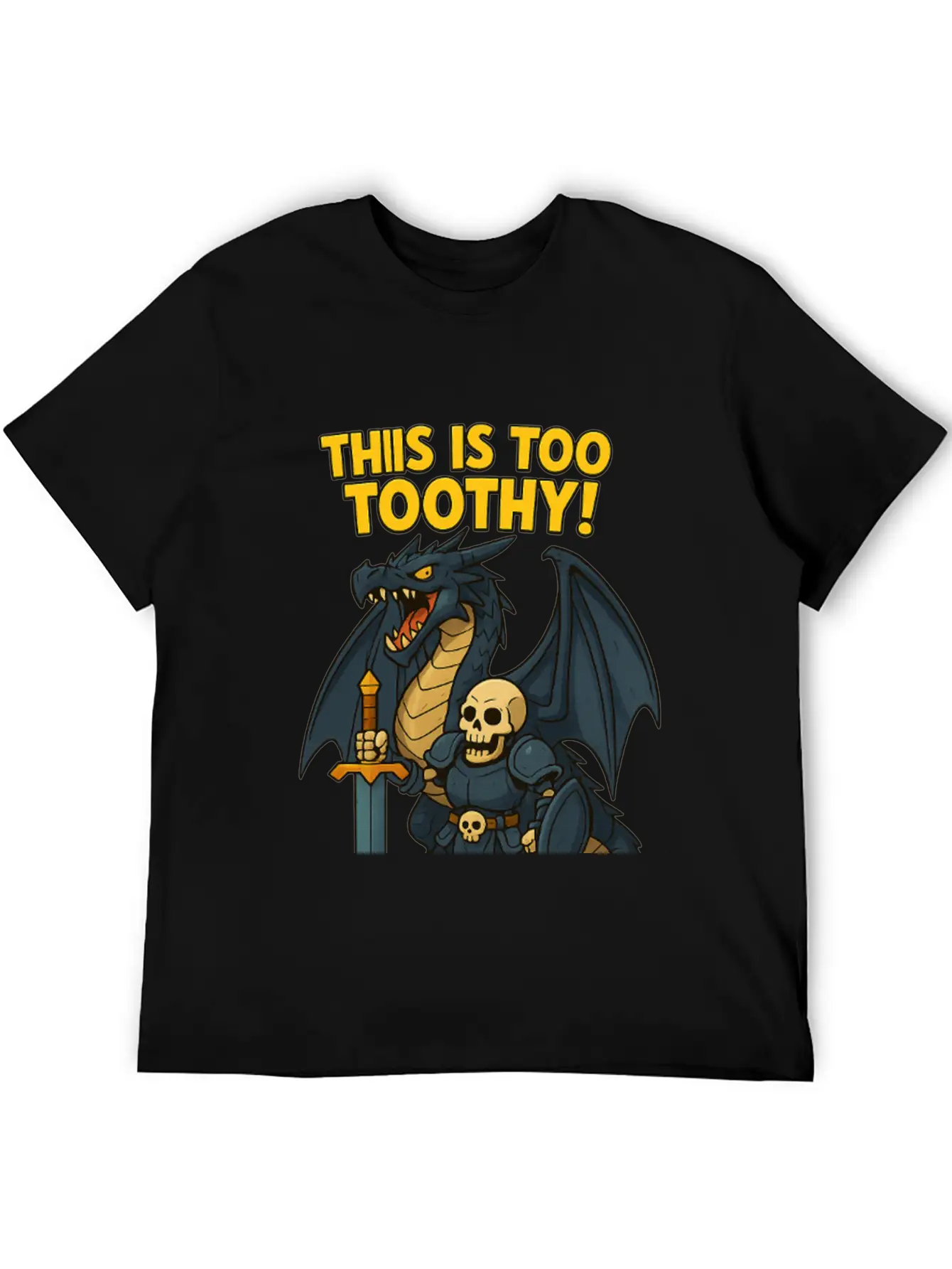 Dragon Medieval Character Stylish Everyday T-Shirt – Unisex Basic Cotton Tee