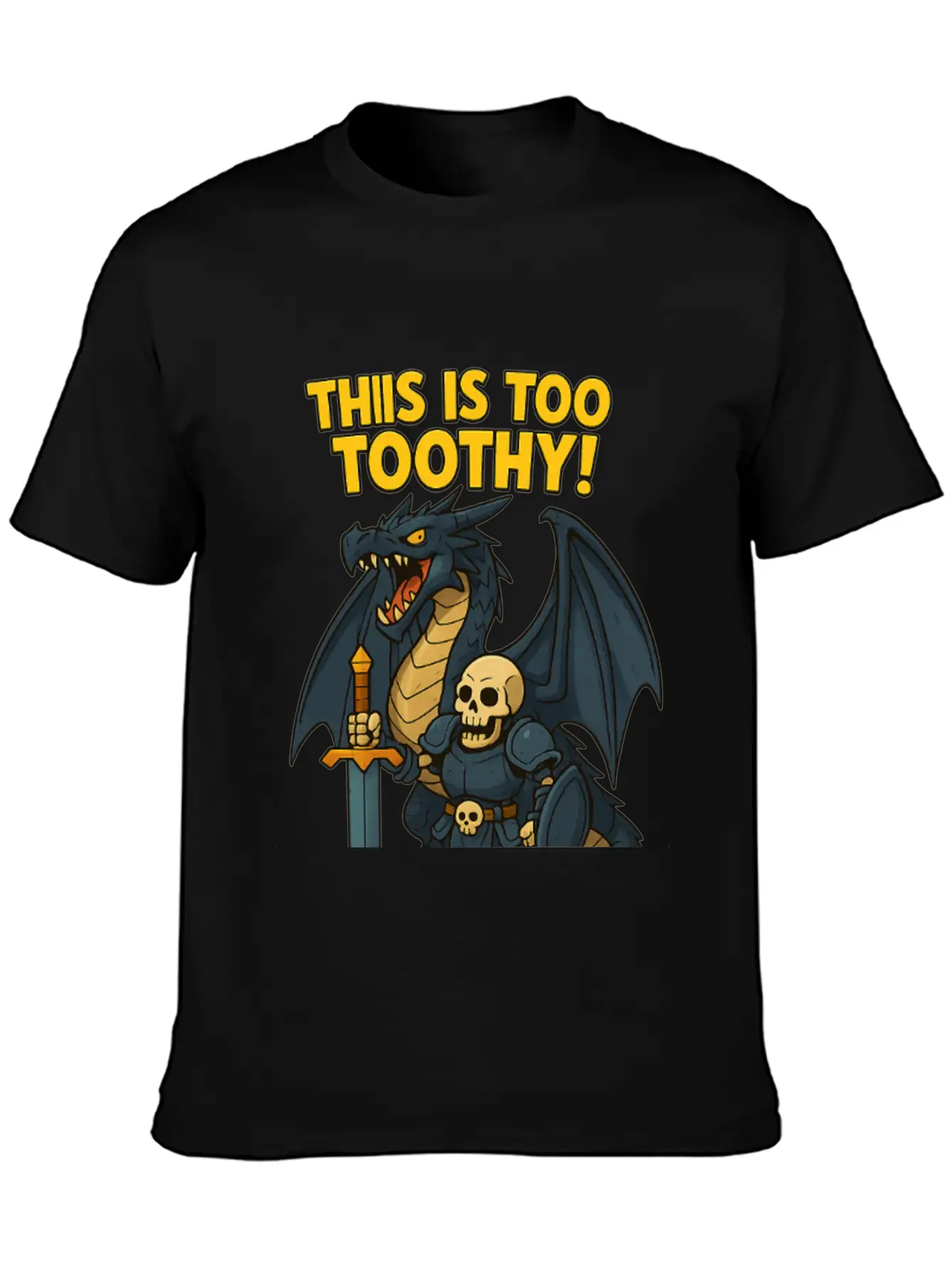 Dragon Medieval Character Stylish Everyday T-Shirt – Unisex Basic Cotton Tee