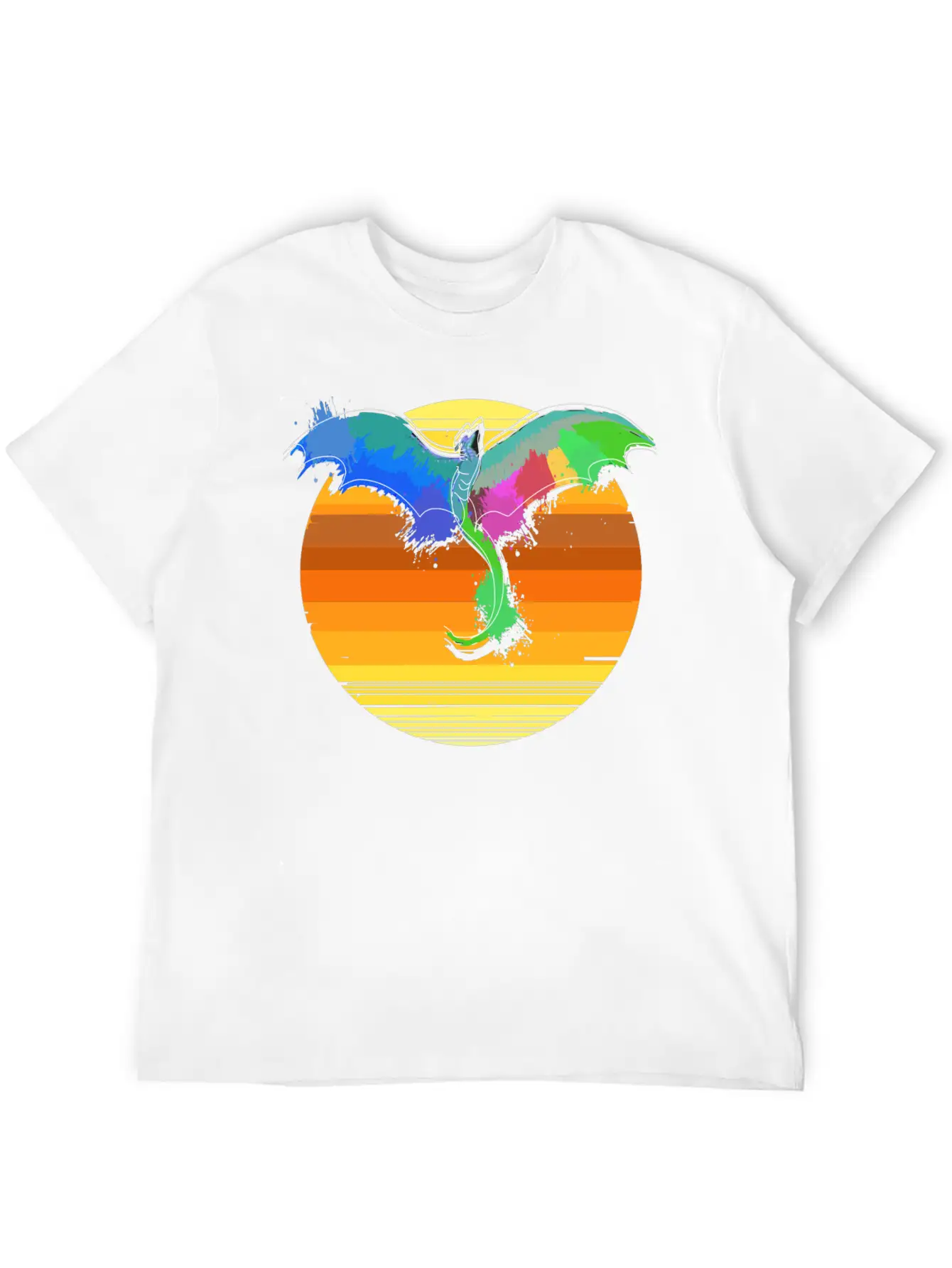 Dragon Sun Stylish Everyday T-Shirt – Unisex Basic Cotton Tee