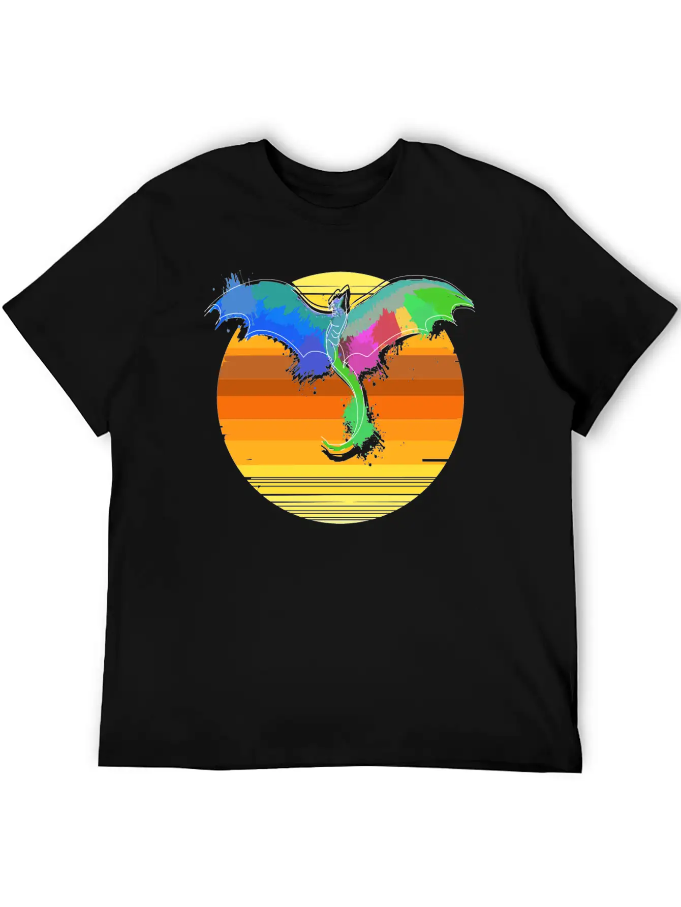 Dragon Sun Stylish Everyday T-Shirt – Unisex Basic Cotton Tee