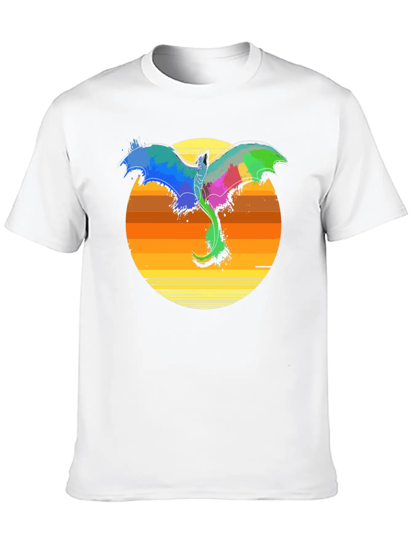 Dragon Sun Stylish Everyday T-Shirt – Unisex Basic Cotton Tee