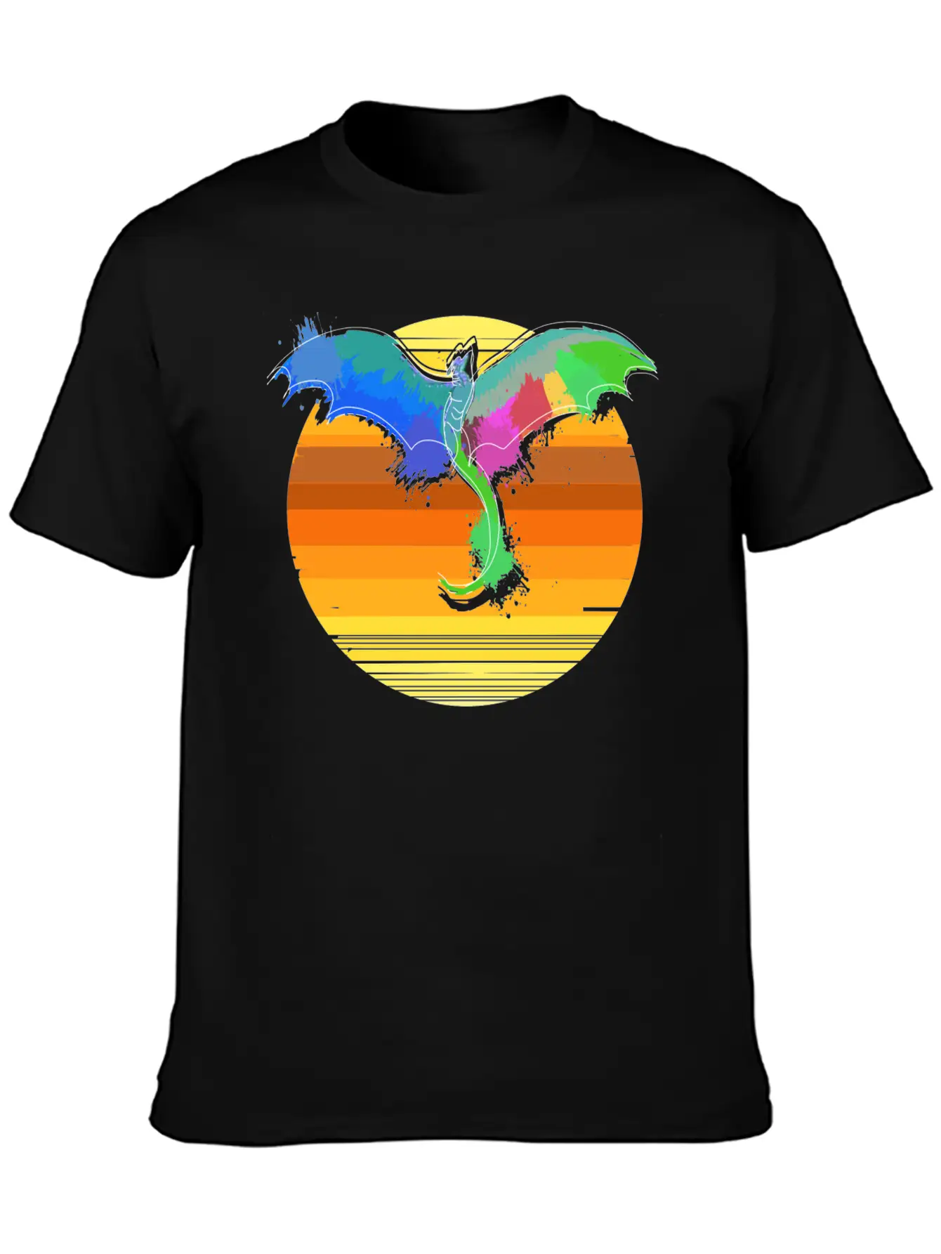 Dragon Sun Stylish Everyday T-Shirt – Unisex Basic Cotton Tee
