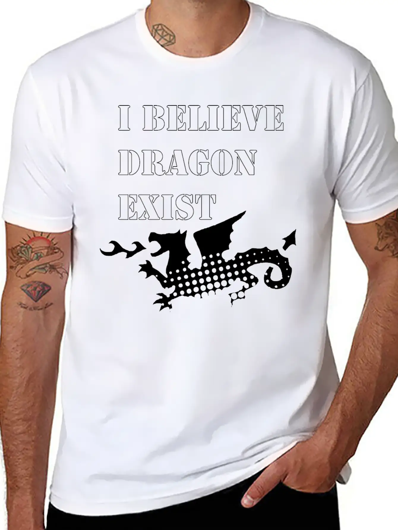 Dragon Unisex Short Sleeve Soft Cotton T-Shirt – Casual Everyday Wear