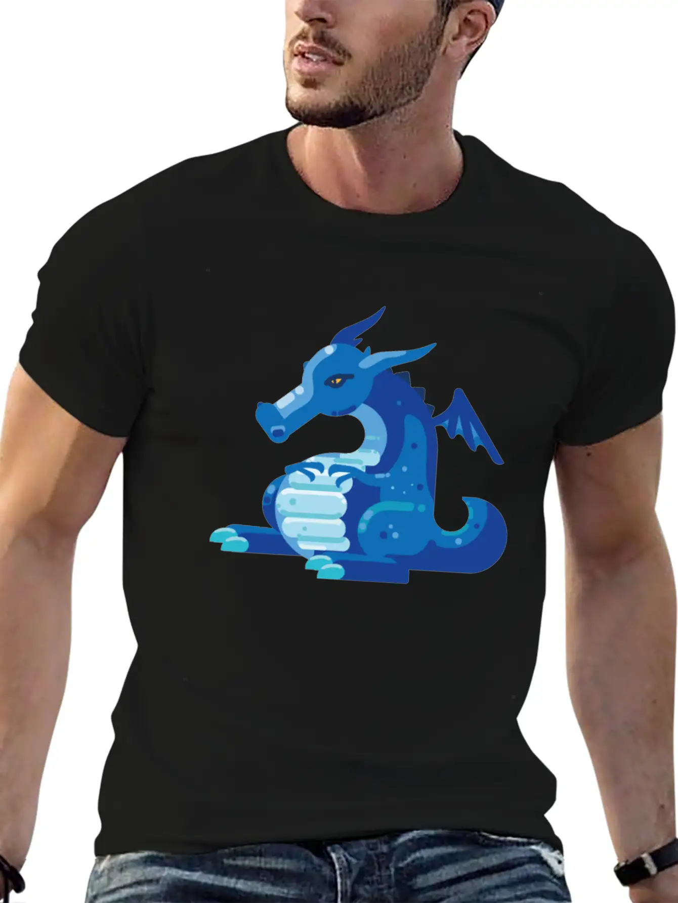 Dragon Wyvern Frost Ice Crystal Winter Fat Gift Essential Unisex Summer Tee – Soft Cotton Casual Fit