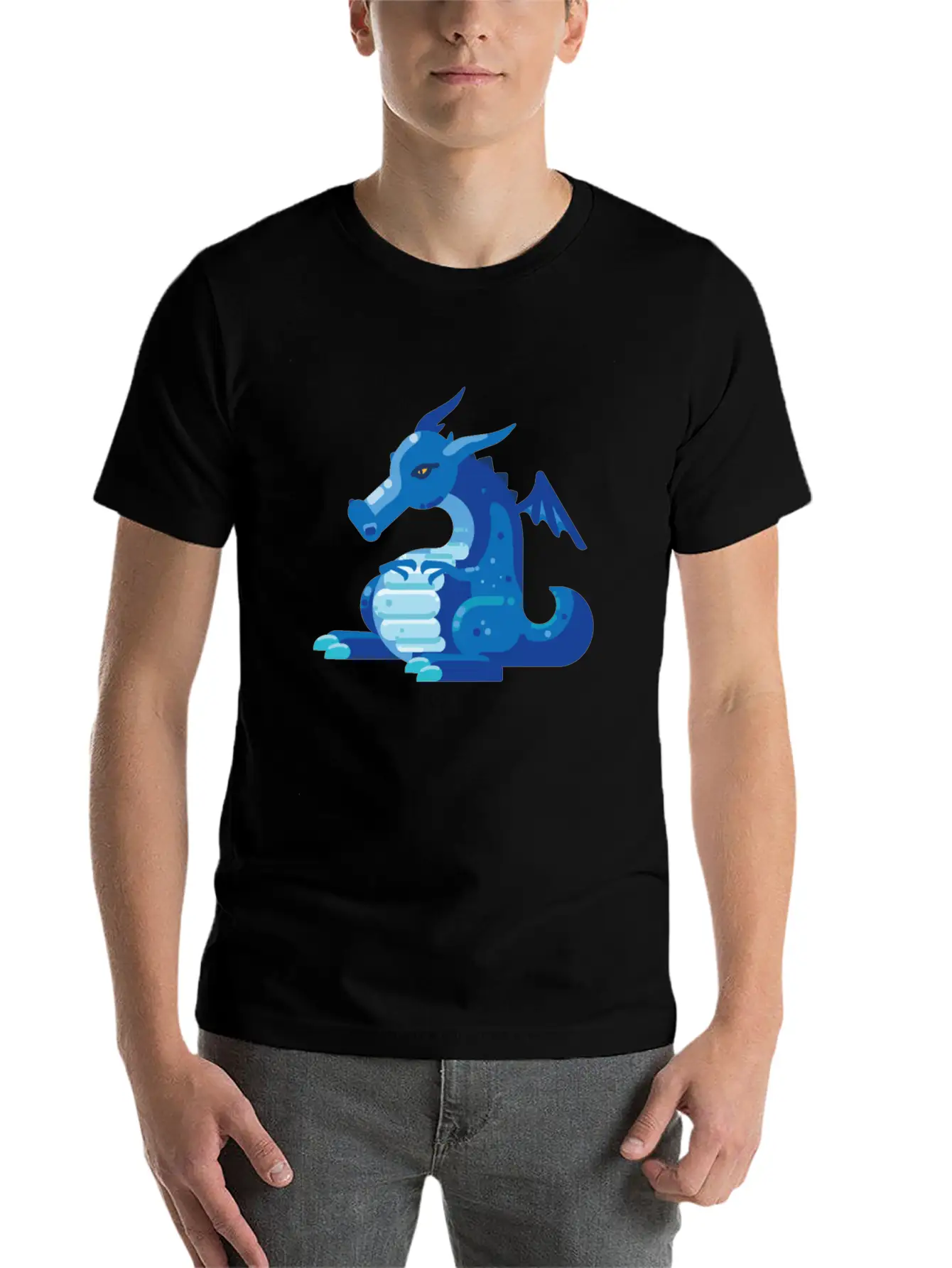 Dragon Wyvern Frost Ice Crystal Winter Fat Gift Essential Unisex Summer Tee – Soft Cotton Casual Fit