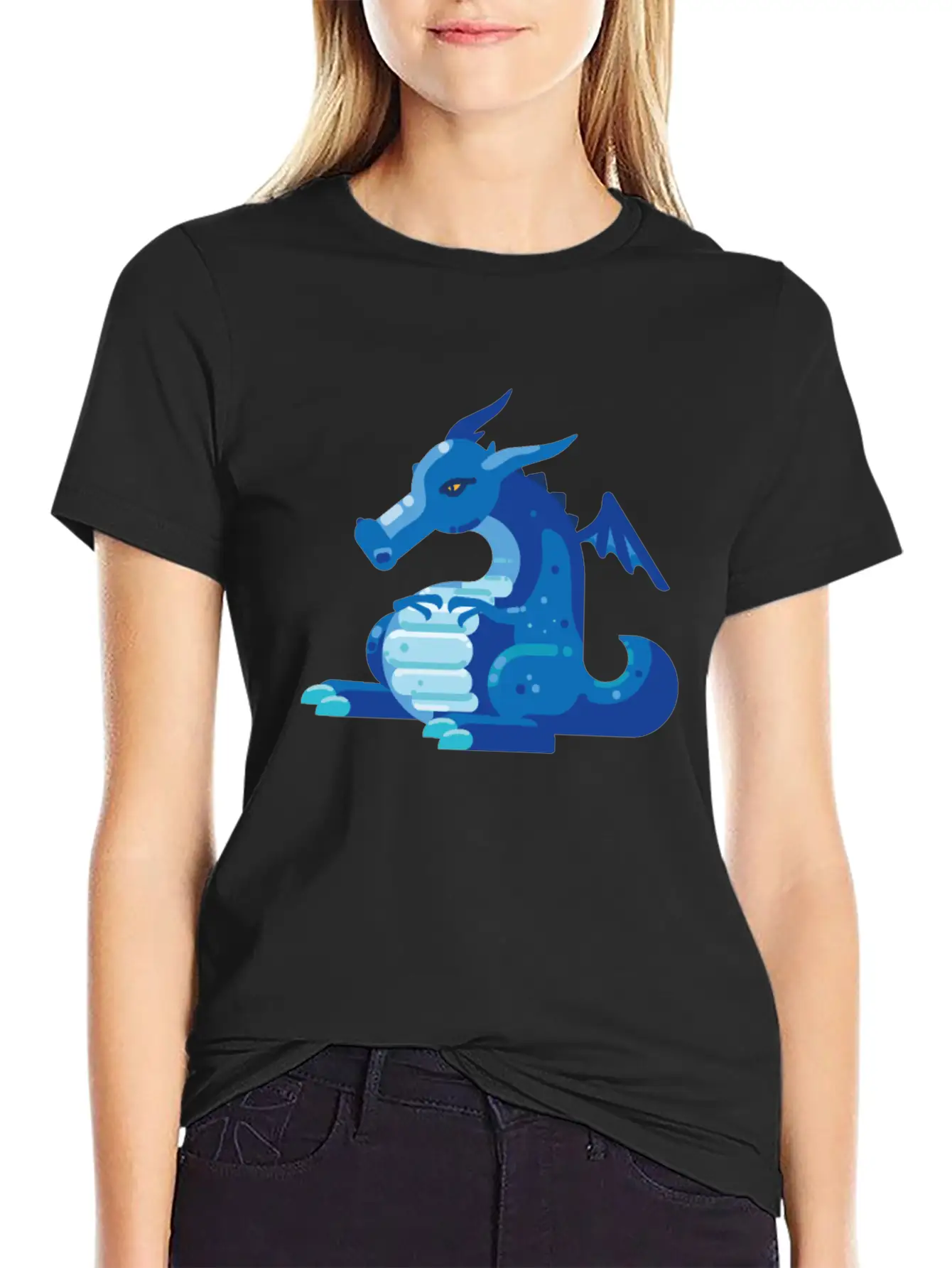 Dragon Wyvern Frost Ice Crystal Winter Fat Gift Essential Unisex Summer Tee – Soft Cotton Casual Fit