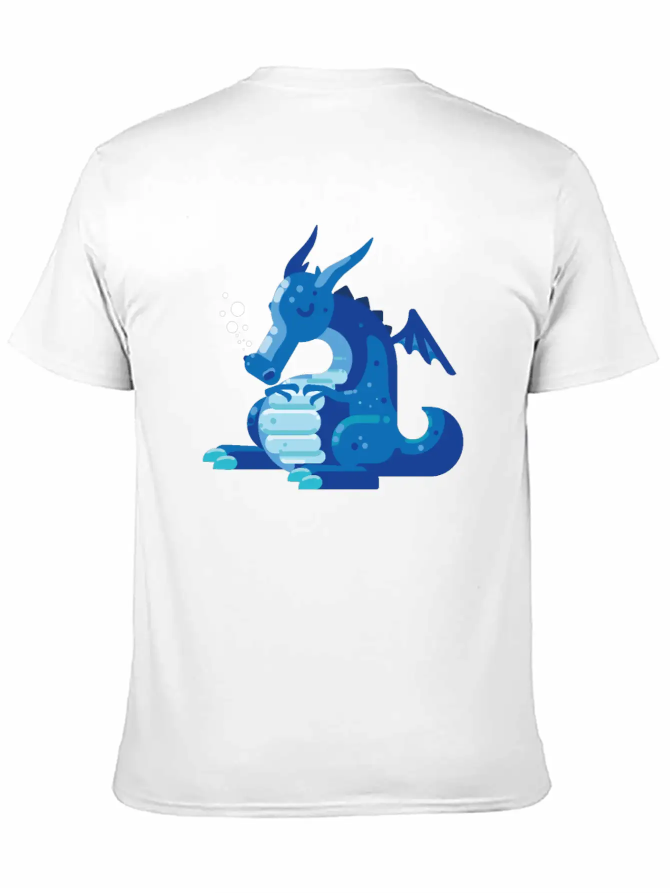 Dragon Wyvern Frost Ice Crystal Winter Fat Gift Unisex Short Sleeve Soft Cotton T-Shirt – Casual Everyday Wear