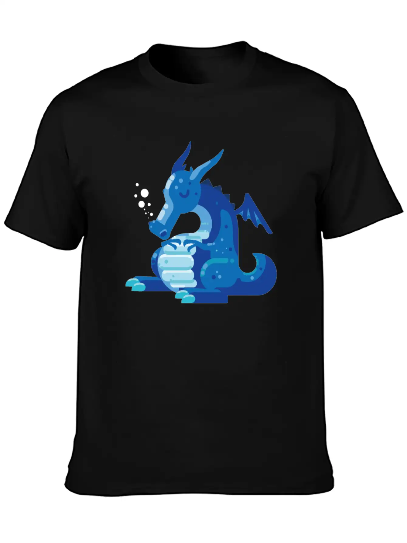 Dragon Wyvern Frost Ice Crystal Winter Fat Gift Unisex Short Sleeve Soft Cotton T-Shirt – Casual Everyday Wear