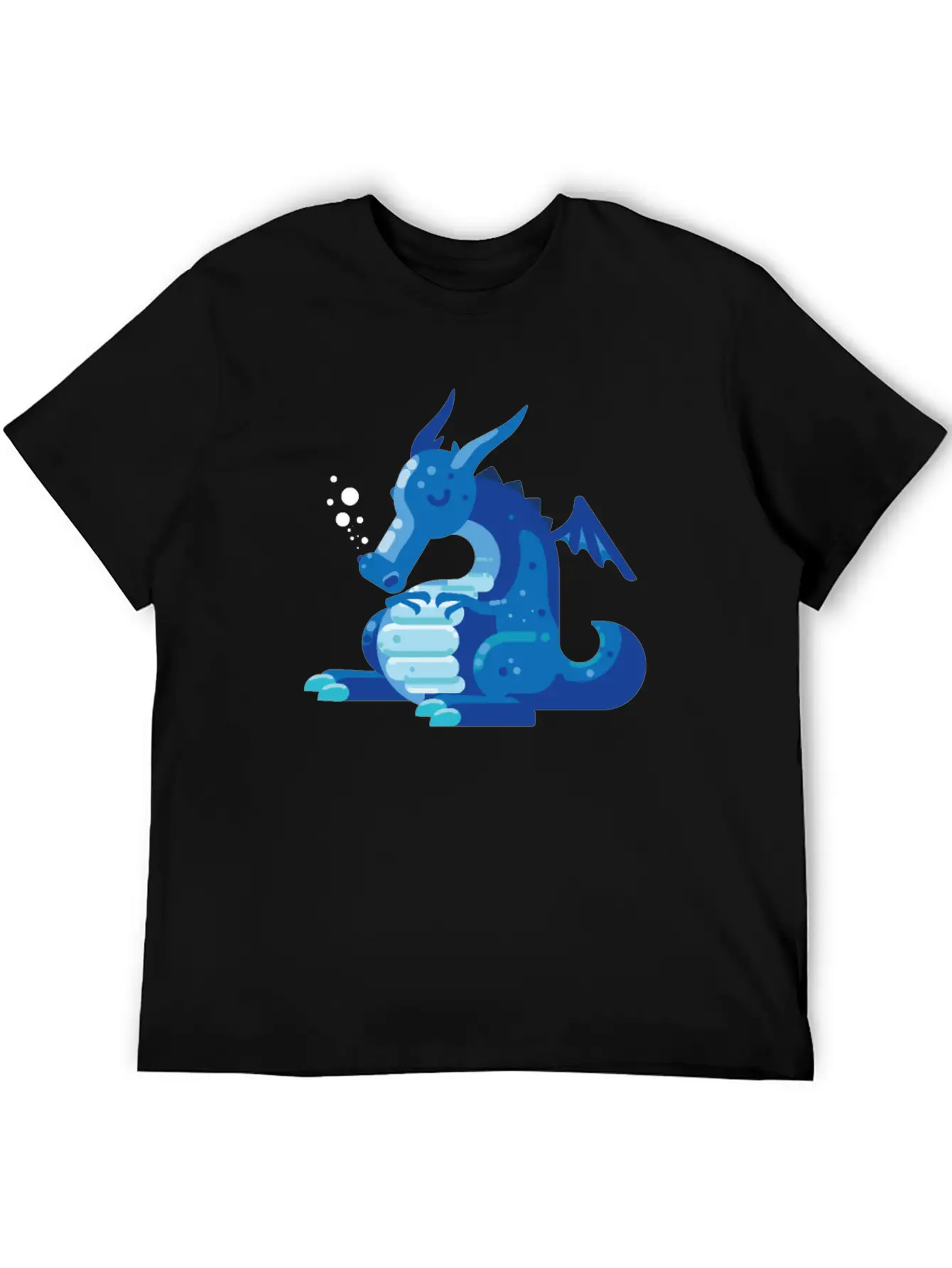 Dragon Wyvern Frost Ice Crystal Winter Fat Gift Unisex Short Sleeve Soft Cotton T-Shirt – Casual Everyday Wear