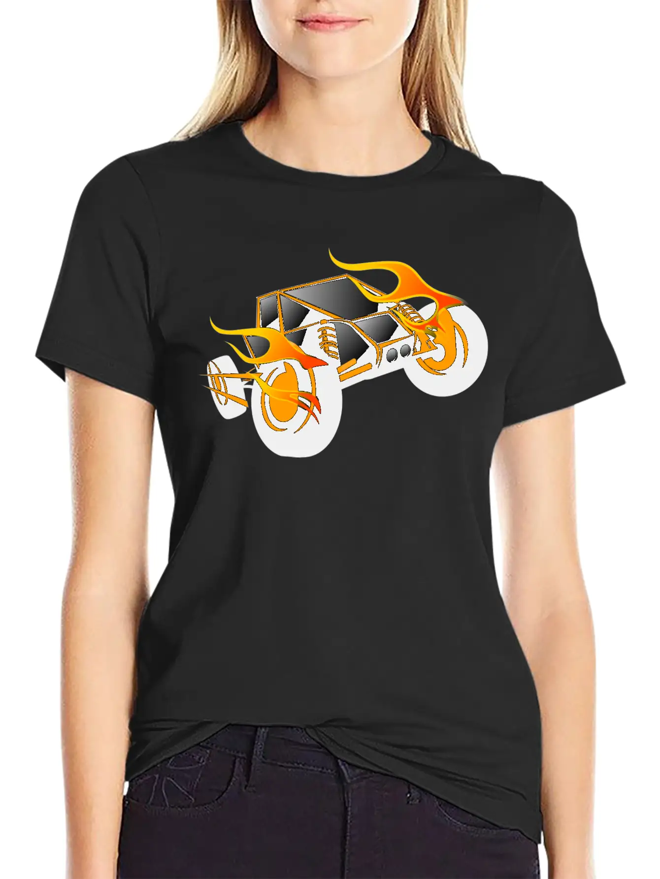 Dragster Racer Automotive Car Automobil Rennwagen4 Unisex Short Sleeve Soft Cotton T-Shirt – Casual Everyday Wear