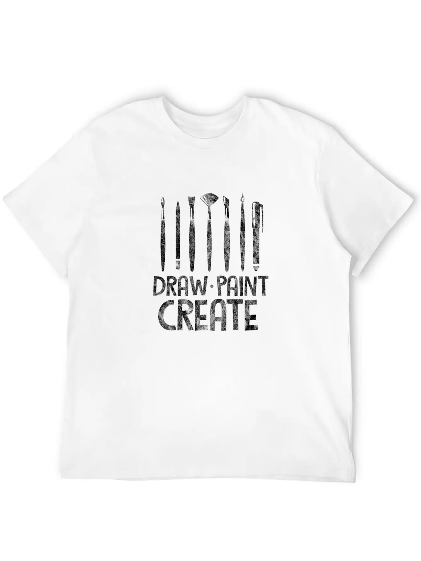 Draw Paint Create Art Teacher Comfortable Minimalist Graphic Tee – Summer Style Essential