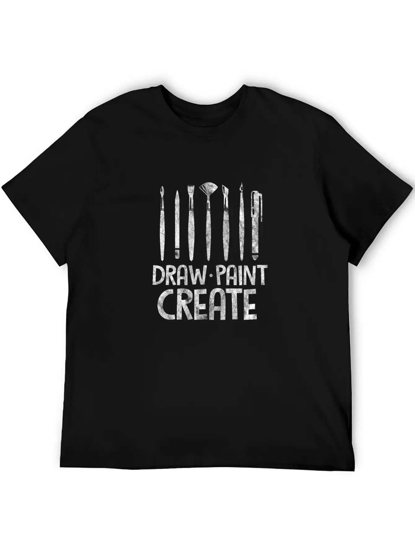 Draw Paint Create Art Teacher Comfortable Minimalist Graphic Tee – Summer Style Essential