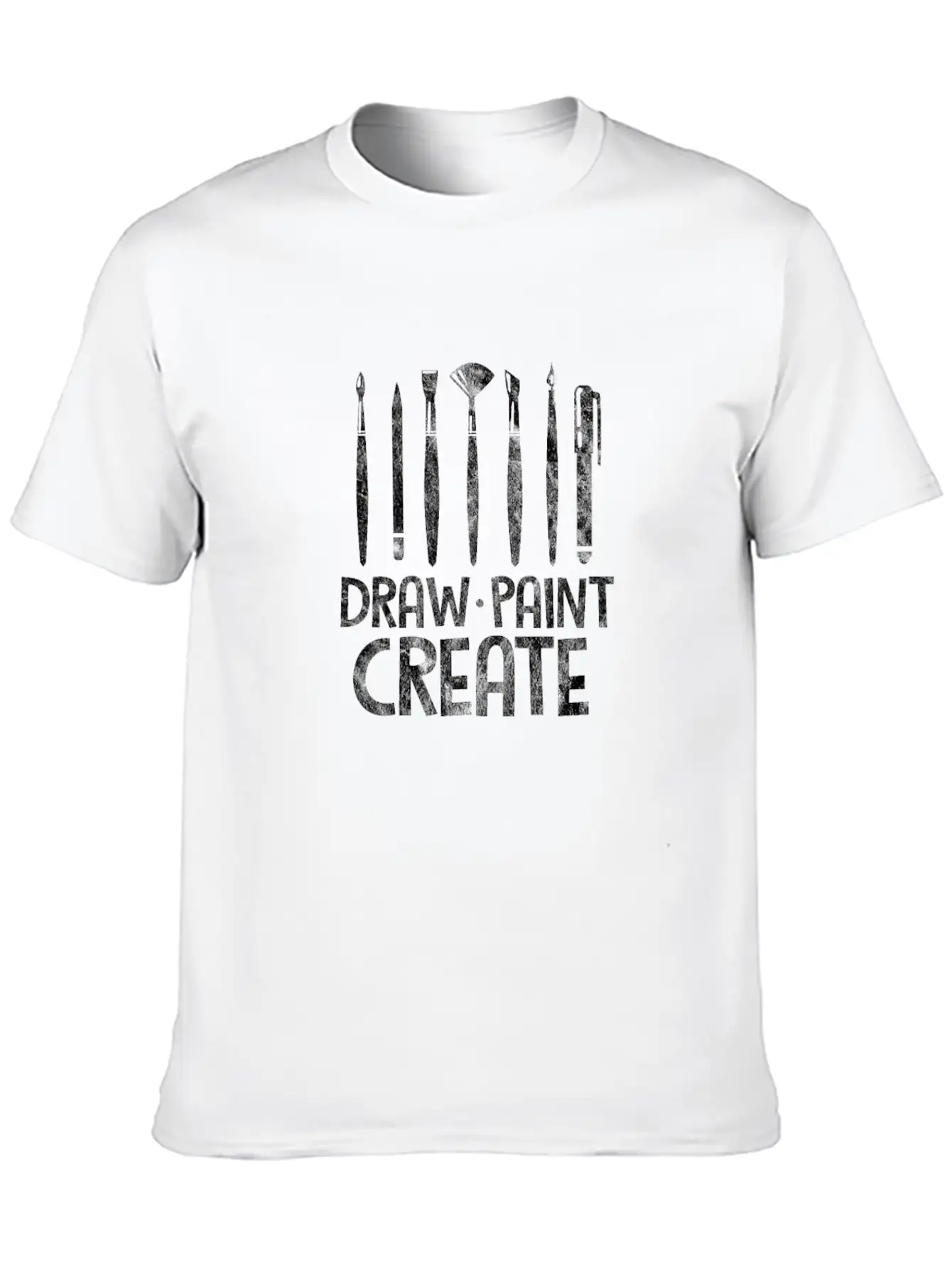 Draw Paint Create Art Teacher Comfortable Minimalist Graphic Tee – Summer Style Essential
