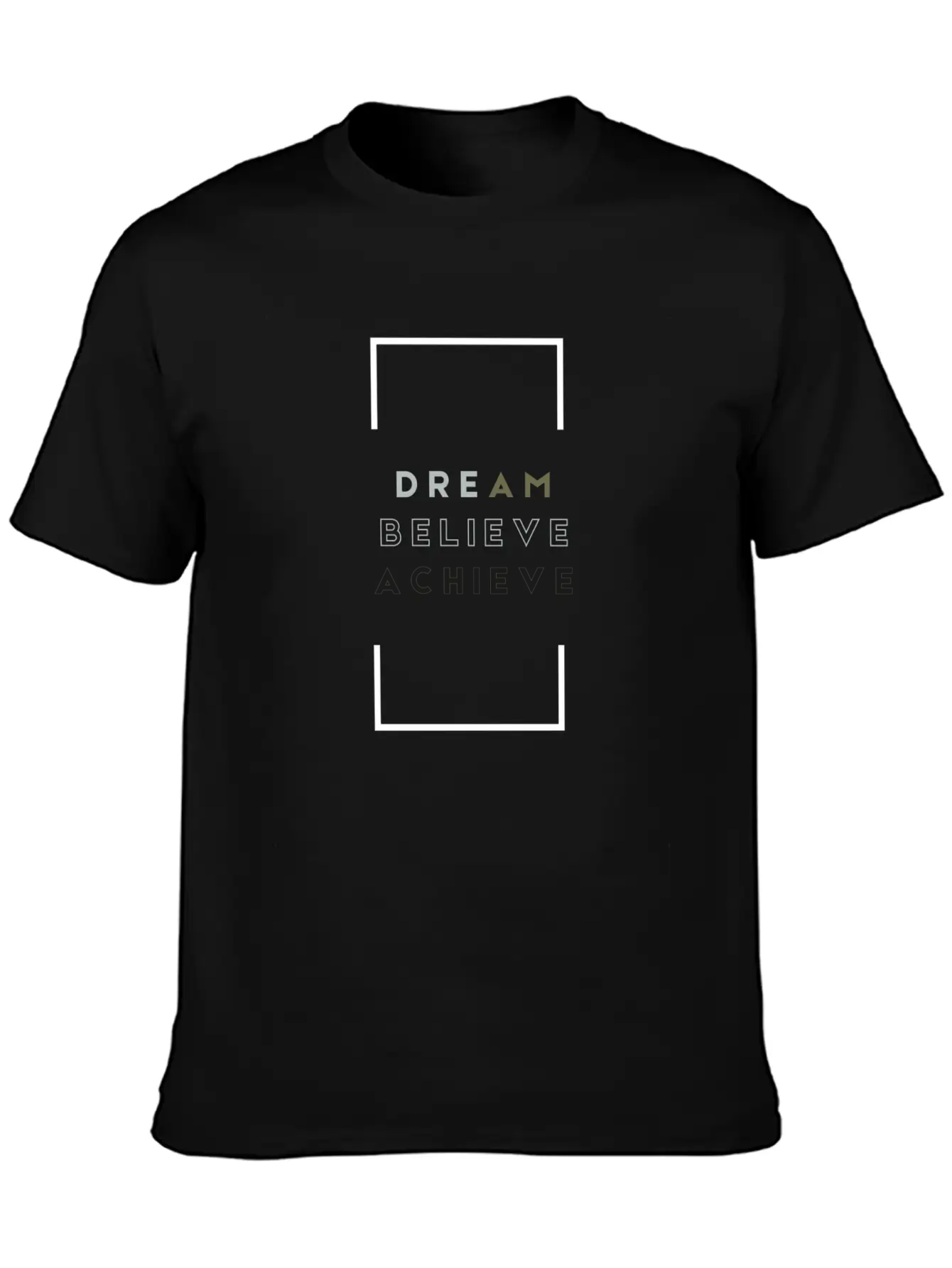 DREAM BELIEVE ACHIEVE | Motivation Timeless Short Sleeve Tee – Comfy And Minimalist Design