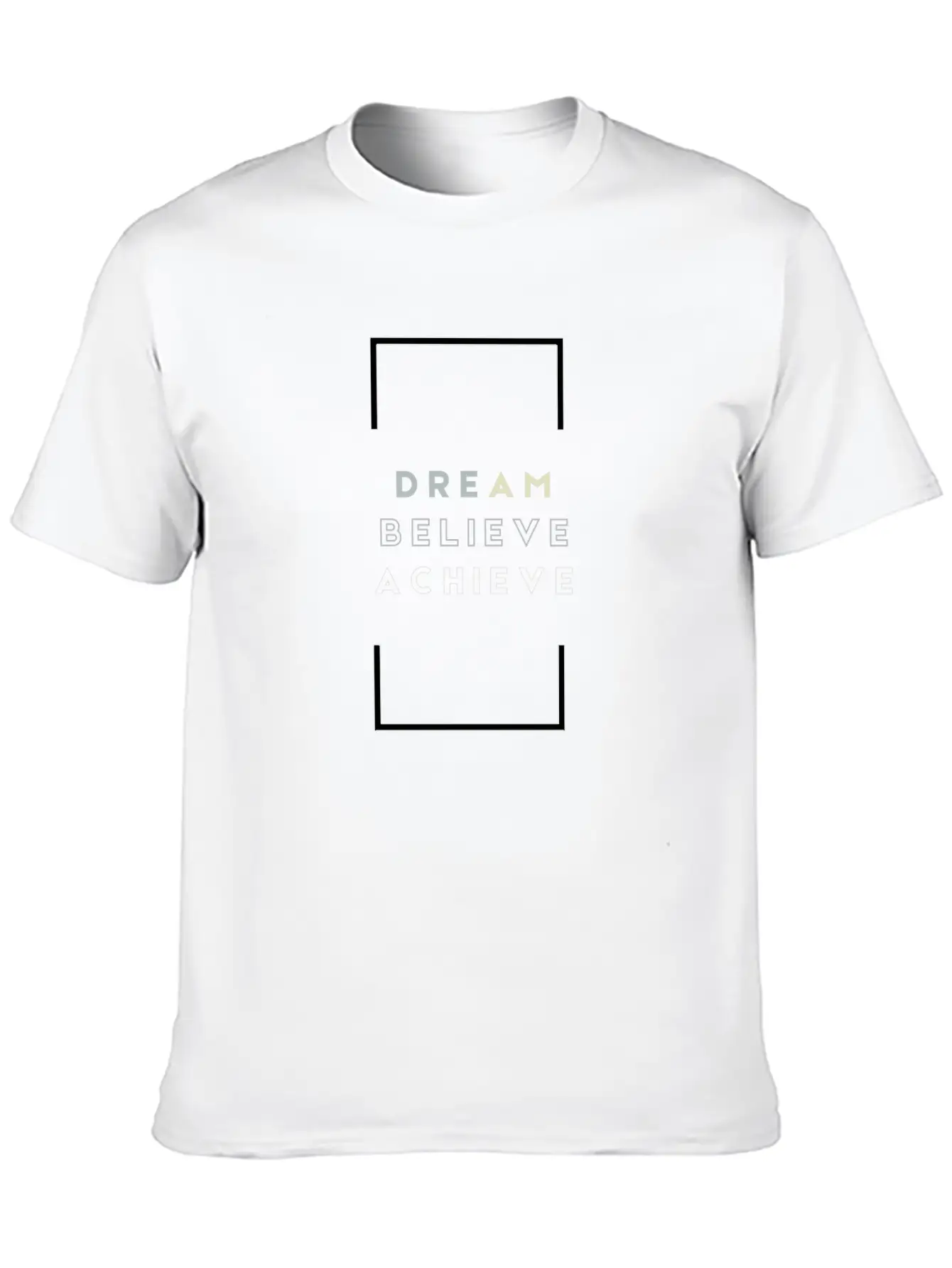DREAM BELIEVE ACHIEVE | Motivation Timeless Short Sleeve Tee – Comfy And Minimalist Design