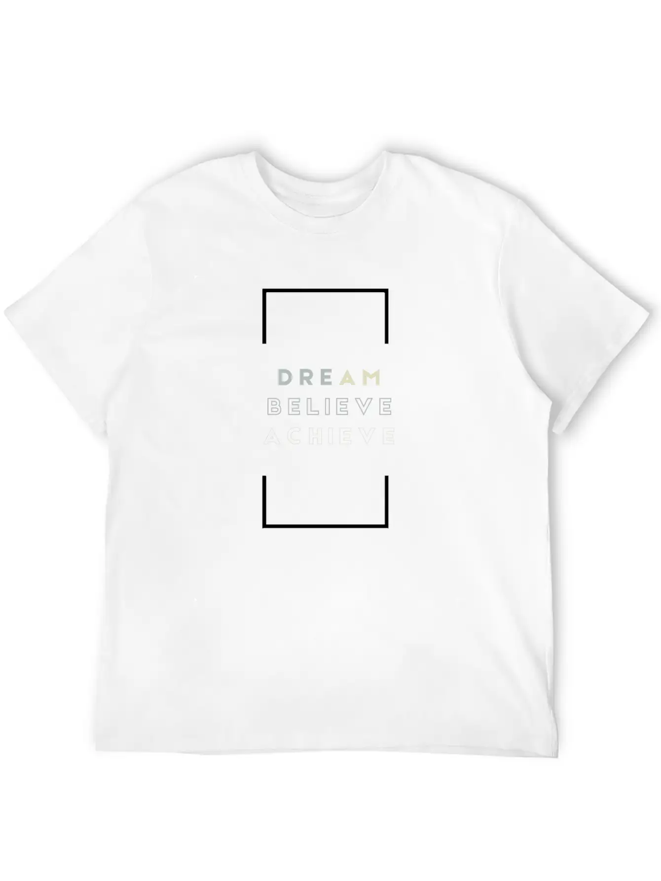 DREAM BELIEVE ACHIEVE | Motivation Timeless Short Sleeve Tee – Comfy And Minimalist Design