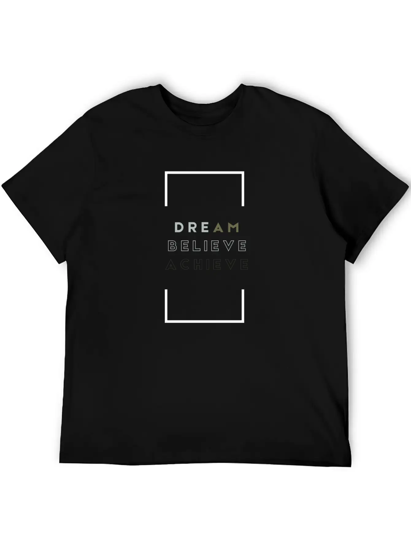 DREAM BELIEVE ACHIEVE | Motivation Timeless Short Sleeve Tee – Comfy And Minimalist Design