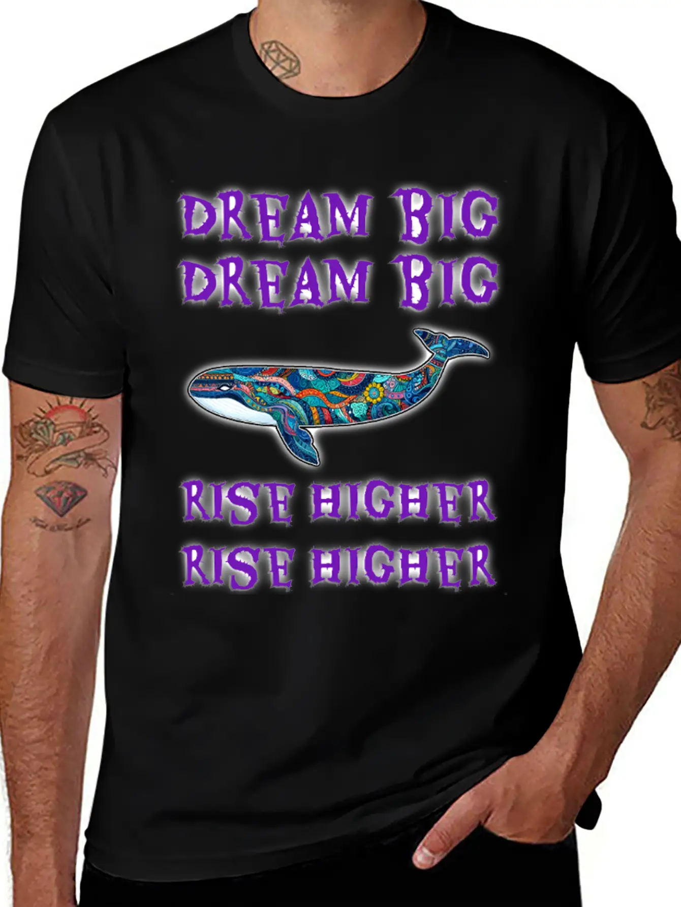 Dream Big, Rise Higher Unisex Casual T-Shirt – Clean Design For Daily Comfort