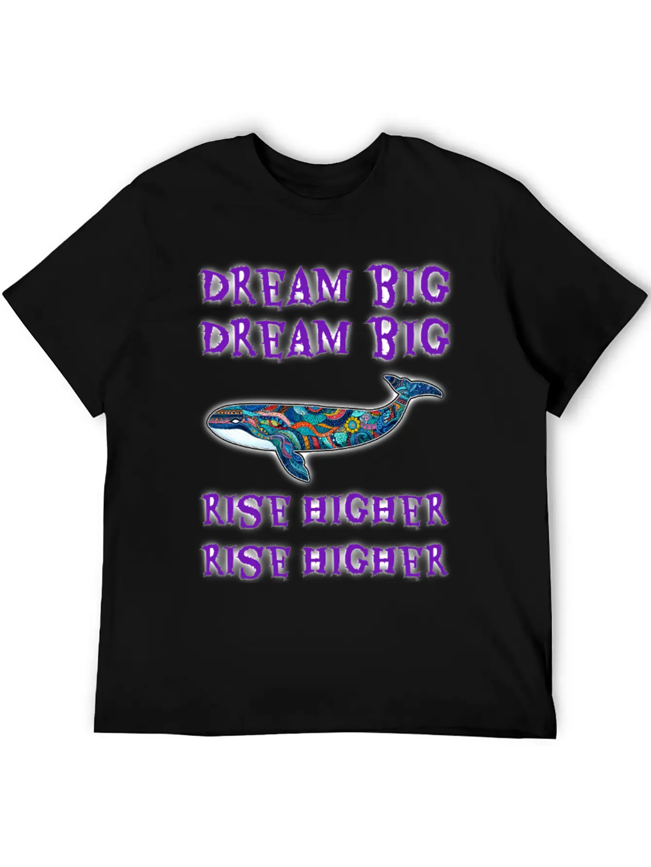 Dream Big, Rise Higher Unisex Casual T-Shirt – Clean Design For Daily Comfort