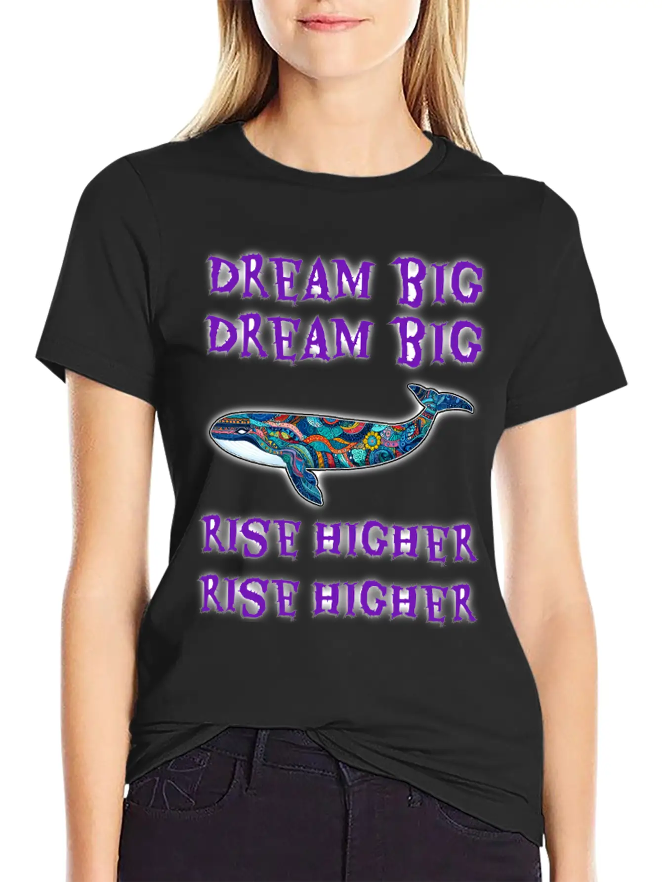 Dream Big, Rise Higher Unisex Casual T-Shirt – Clean Design For Daily Comfort